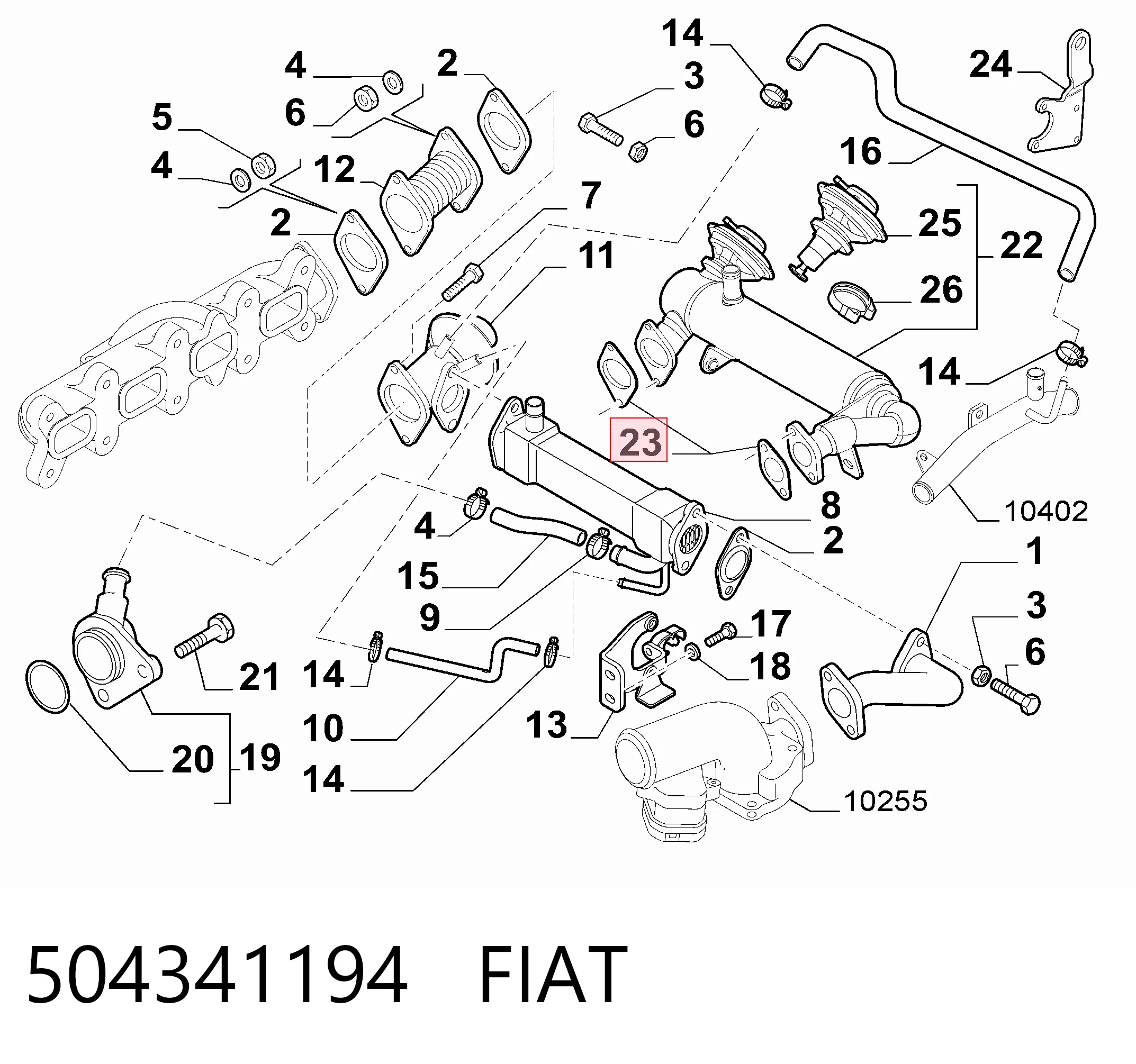 504341194 Fiat/Alfa/Lancia