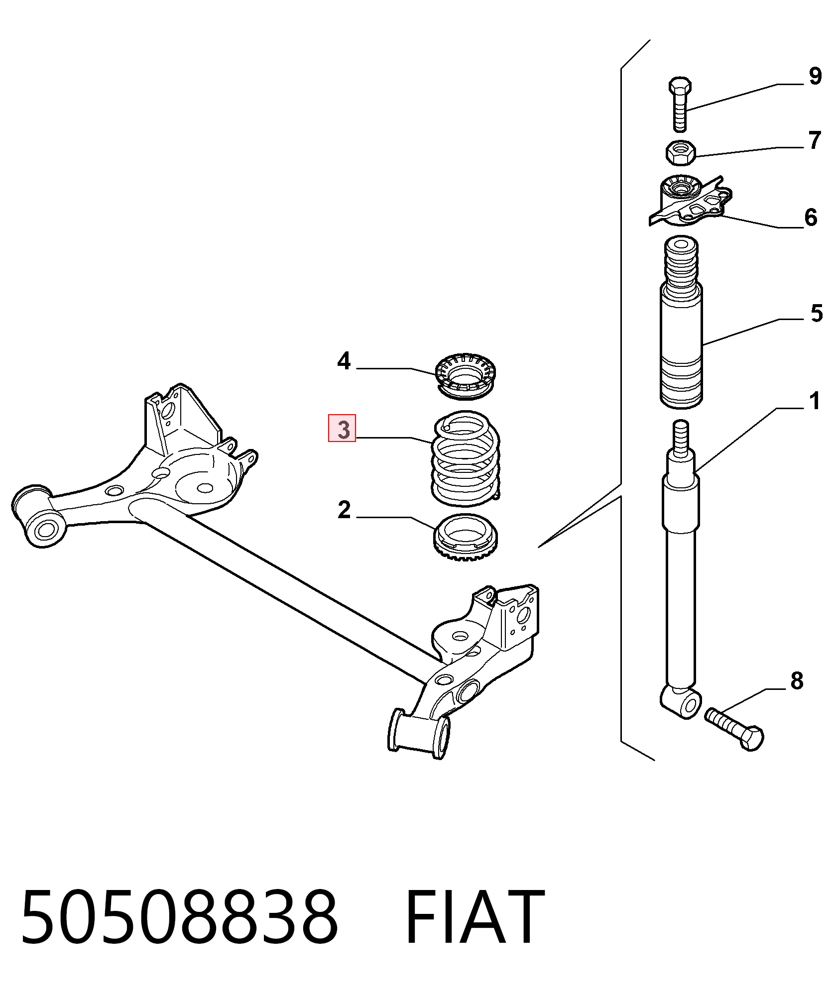 Comprar Muelle de eje trasero Mito  955