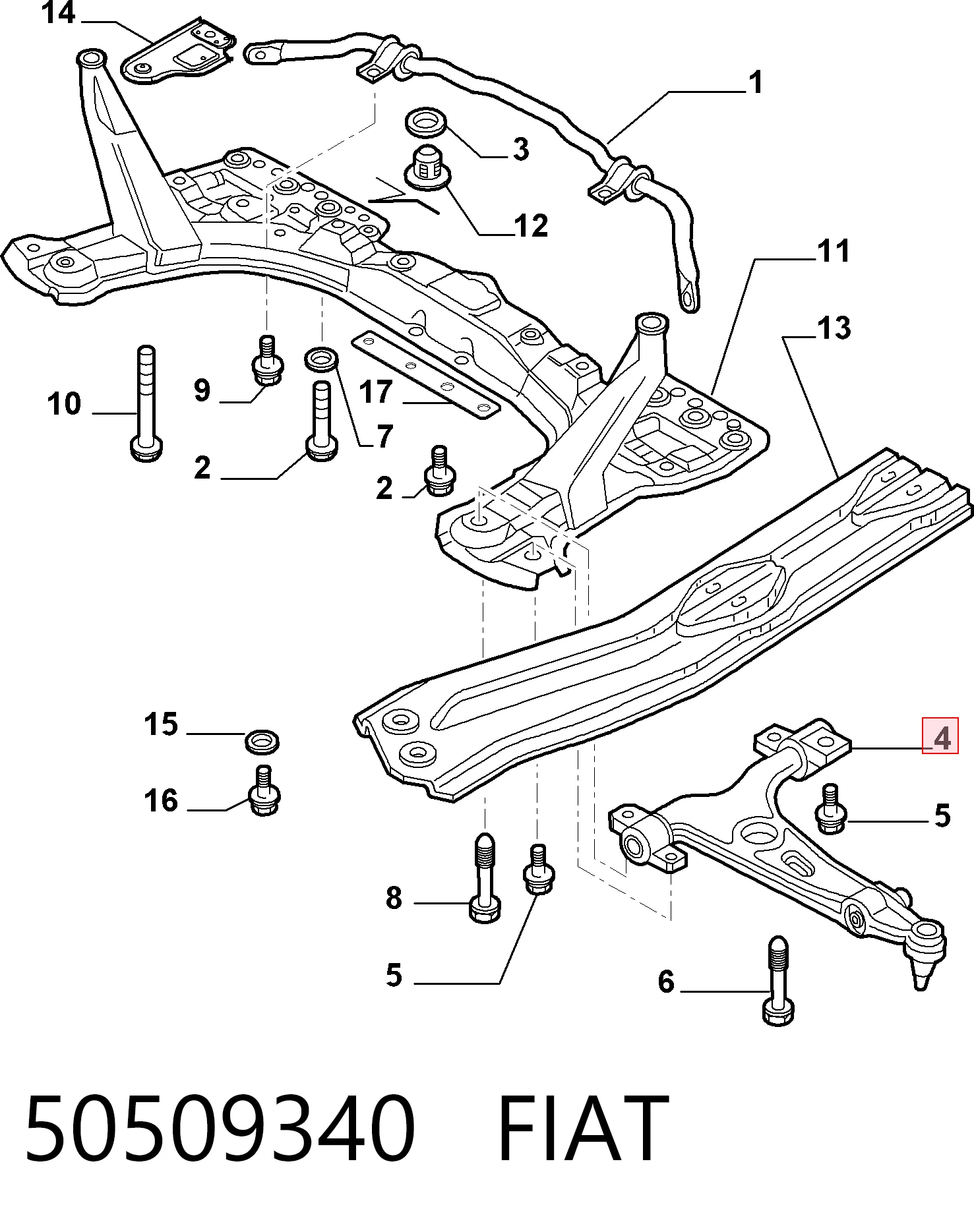 50509340 Fiat/Alfa/Lancia