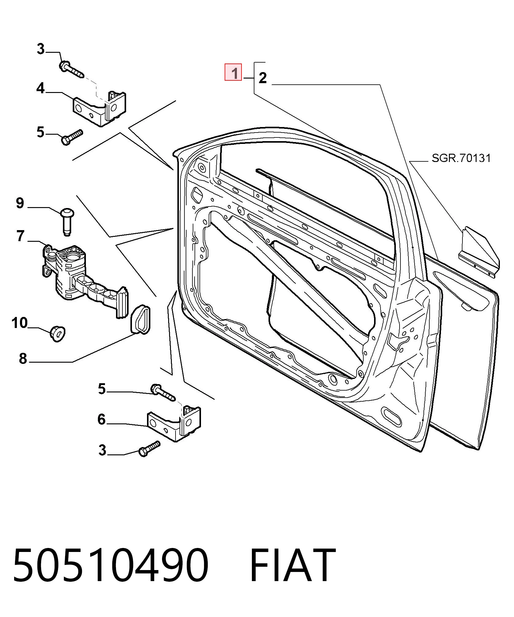 Comprar Puerta delantera izquierda Alfa Romeo 159  939 a bajo precio
