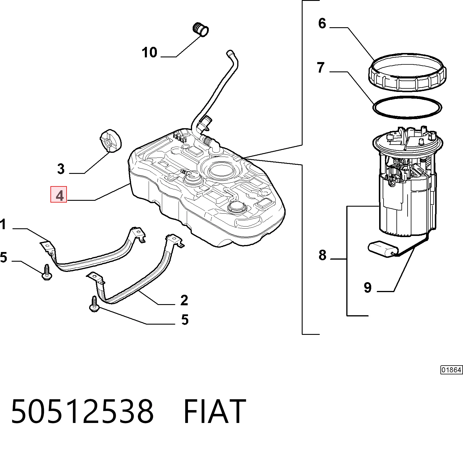 Comprar Depósito de combustible Alfa Romeo Mito  955 a bajo precio