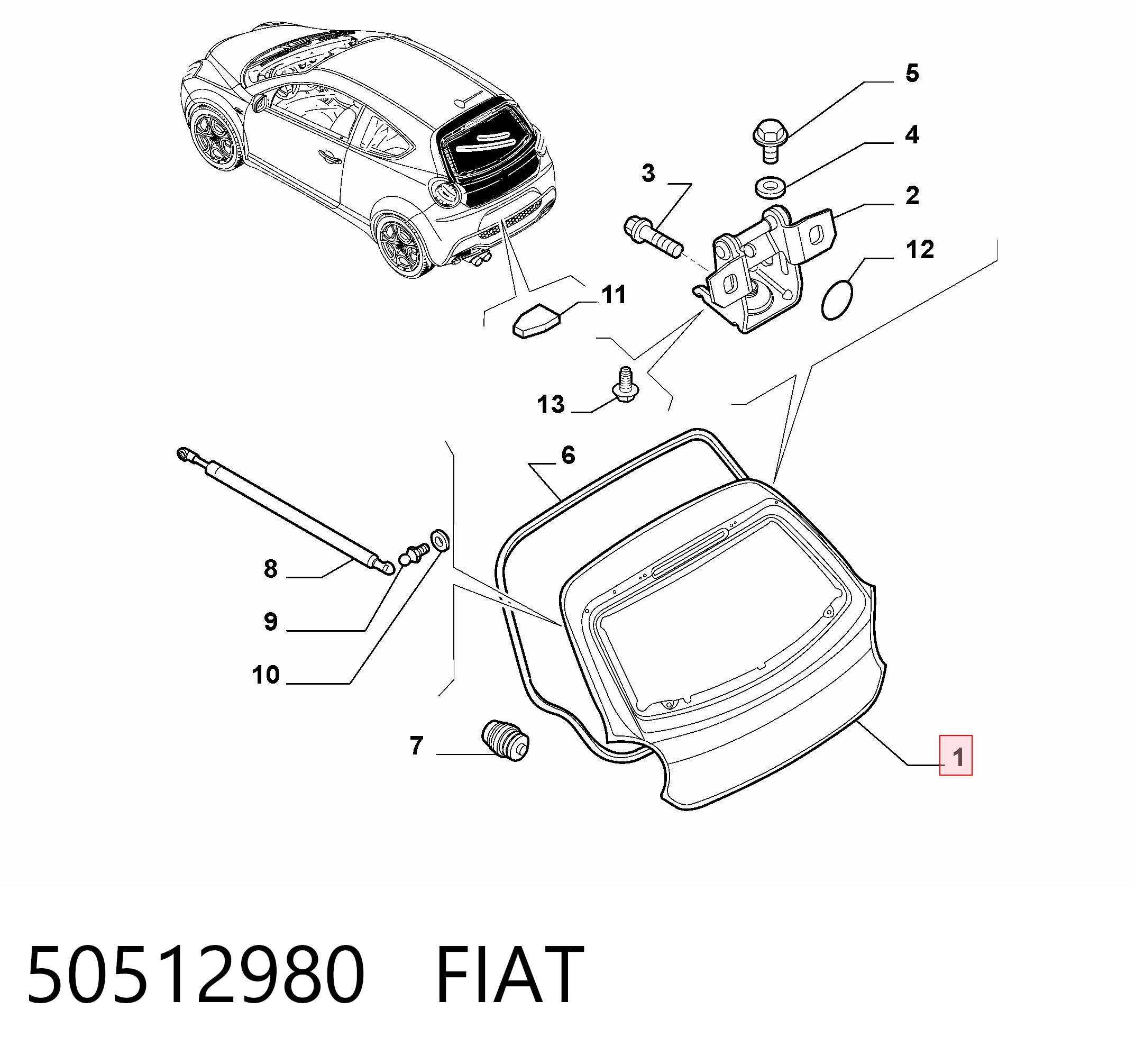 Puertas traseras Alfa Romeo Mito hatchback (955) (2008 - 2018) precio, desde 313,63 EUR