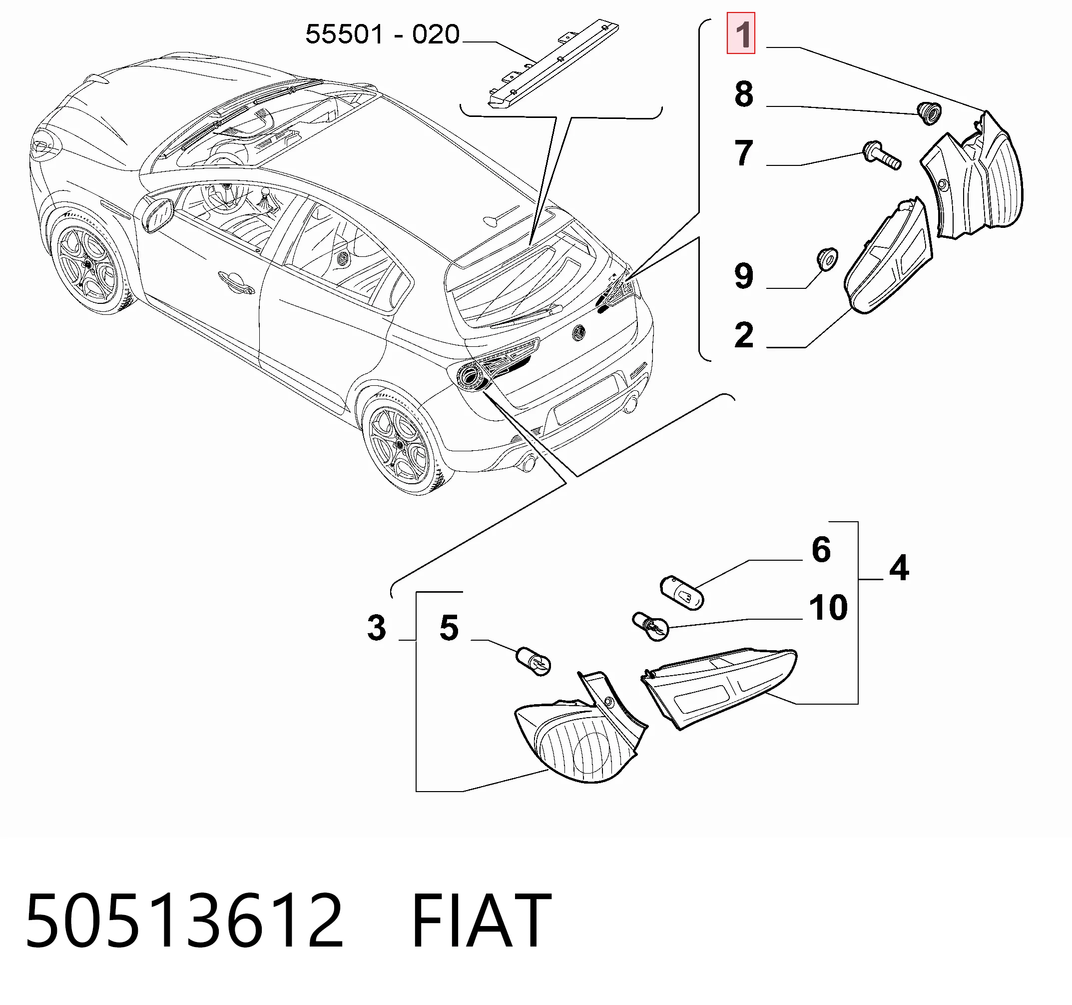 50513612 Fiat/Alfa/Lancia