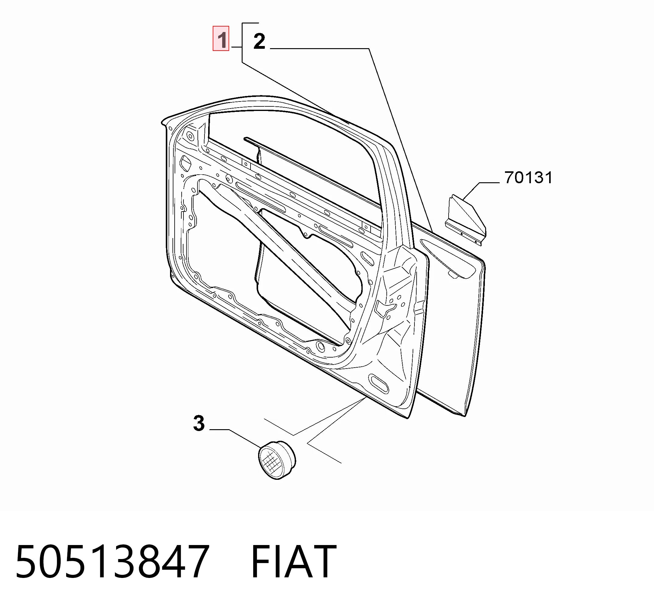 Puerta delantera para Alfa Romeo 159  939