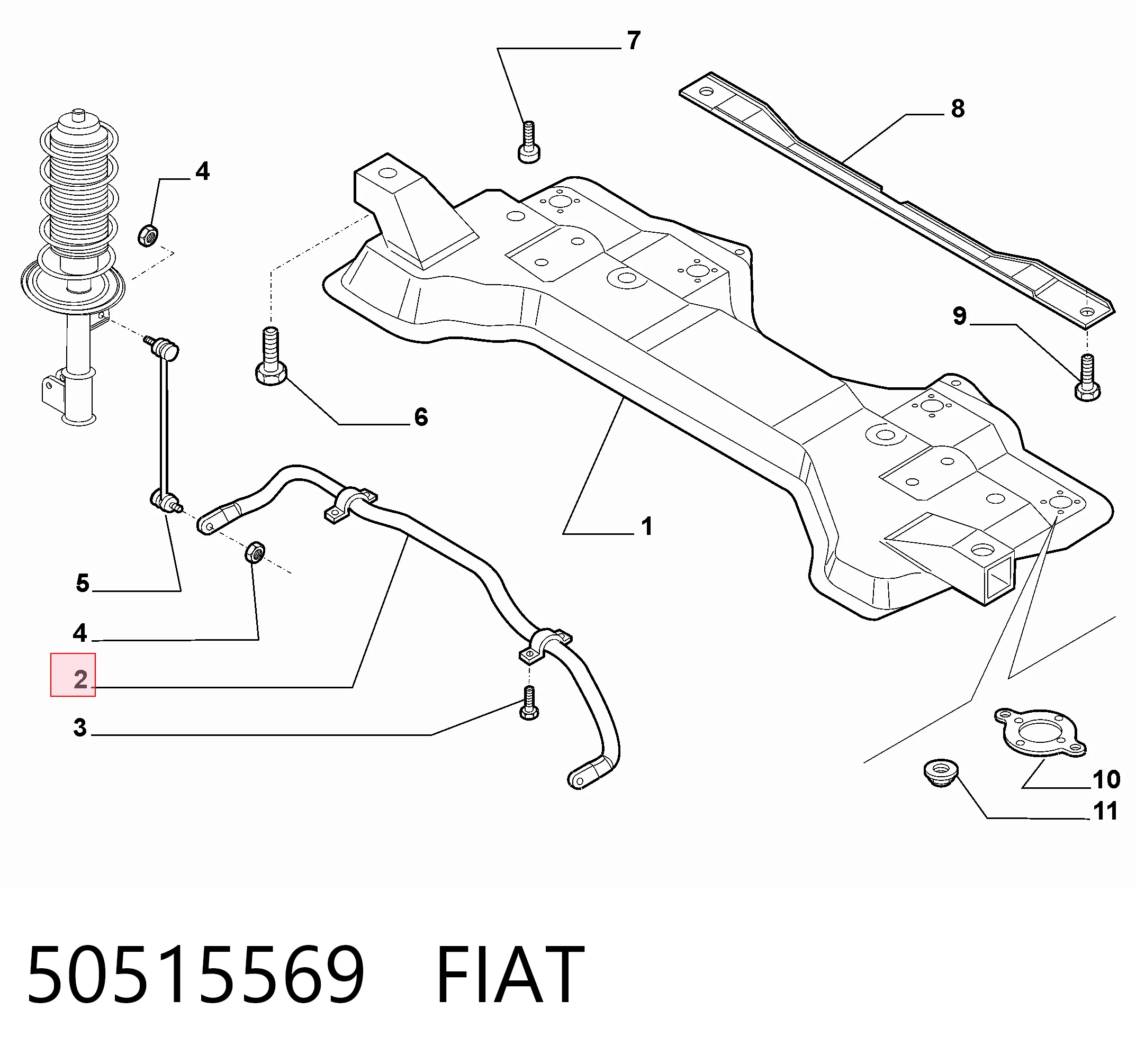 Comprar 55700770 General Motors Estabilizador delantero