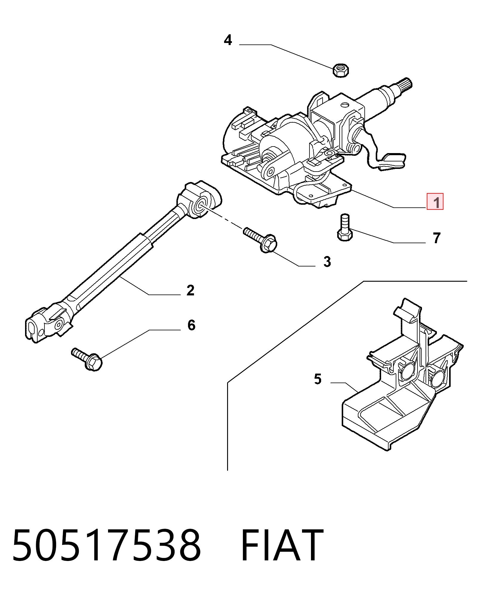  Columna dirección Alfa Romeo Mito 