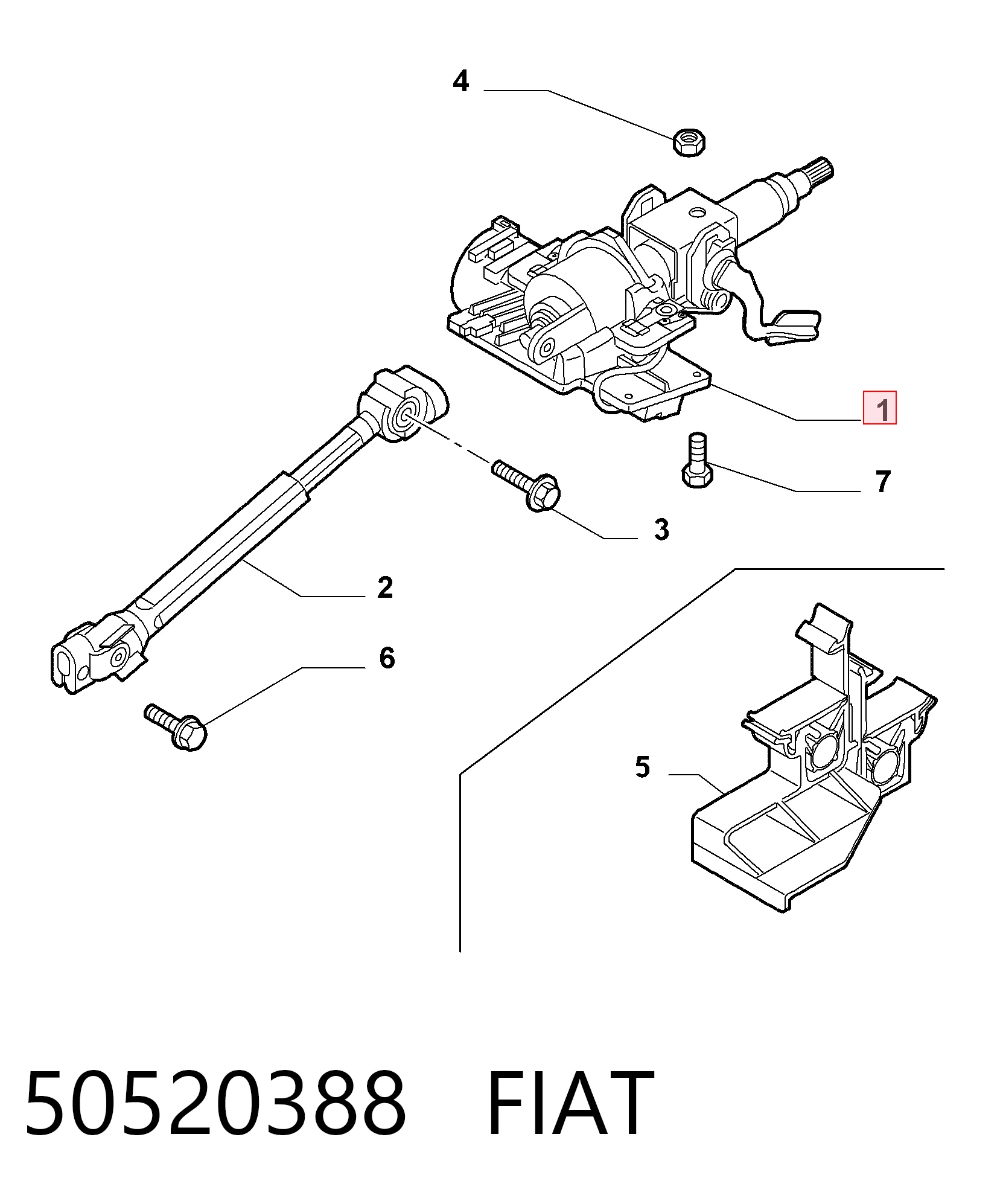 Columna de dirección Alfa Romeo Mito hatchback (955) (2008 - 2018) precio, desde 302,02 EUR