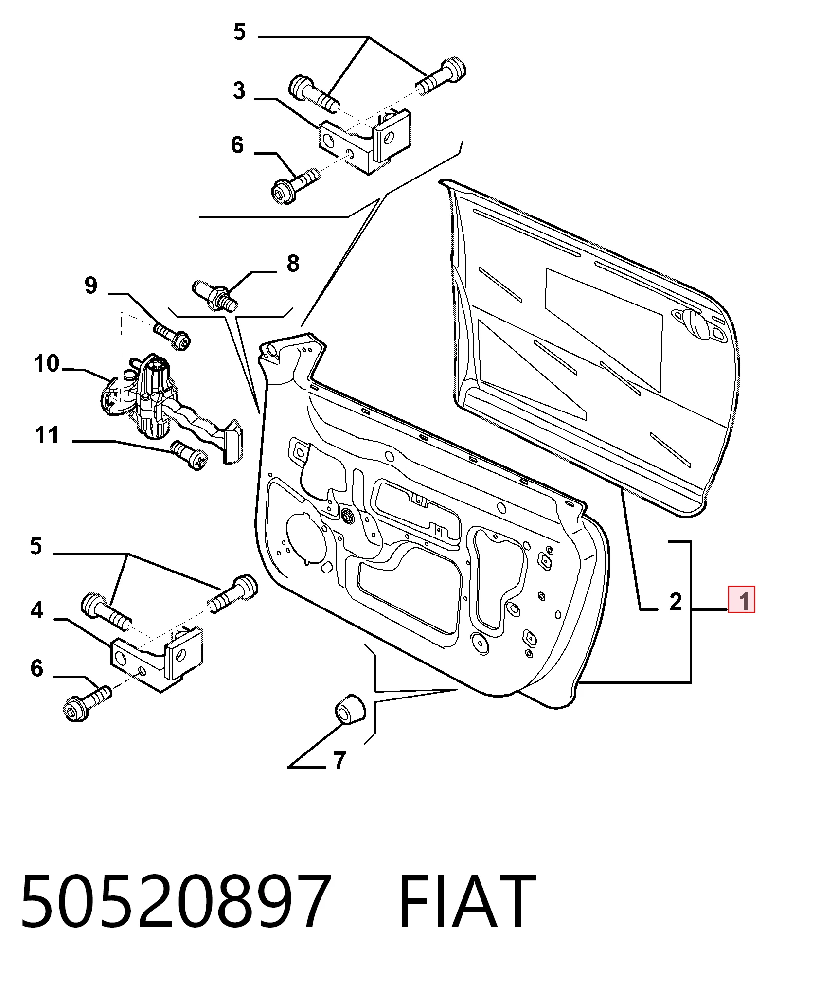 Comprar Puerta delantera izquierda Alfa Romeo Mito  955 a bajo precio