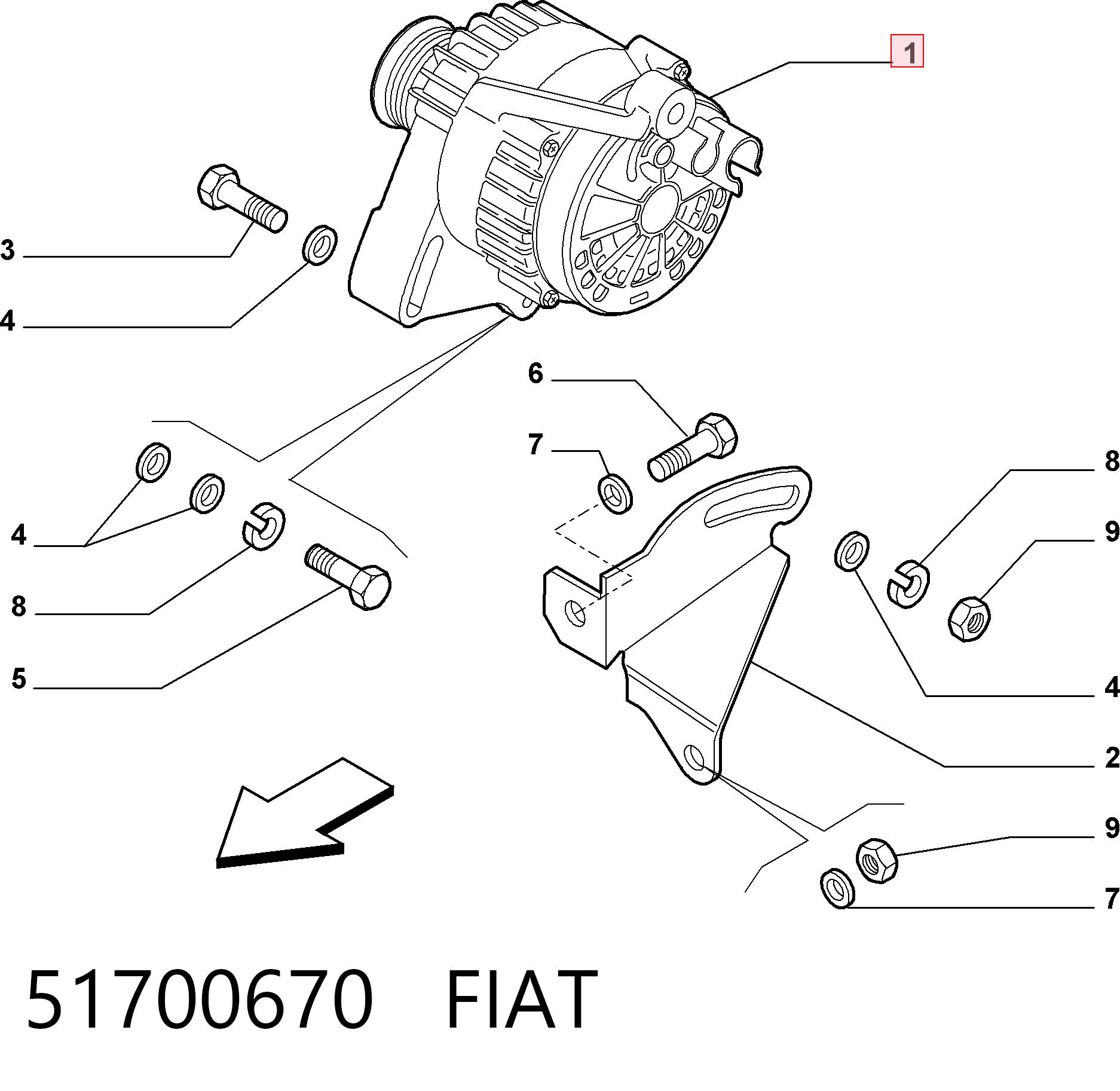 51700670 Fiat/Alfa/Lancia