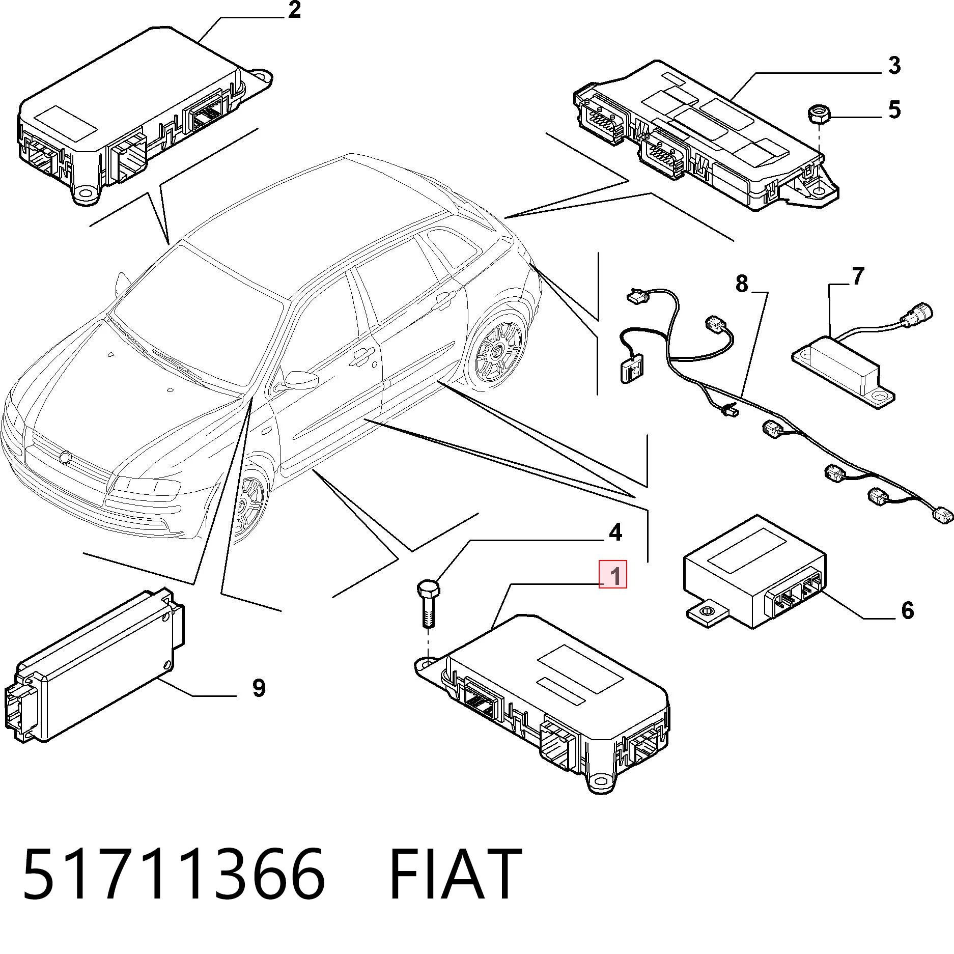 Comprar Módulo de confort Fiat Stilo  192 a bajo precio