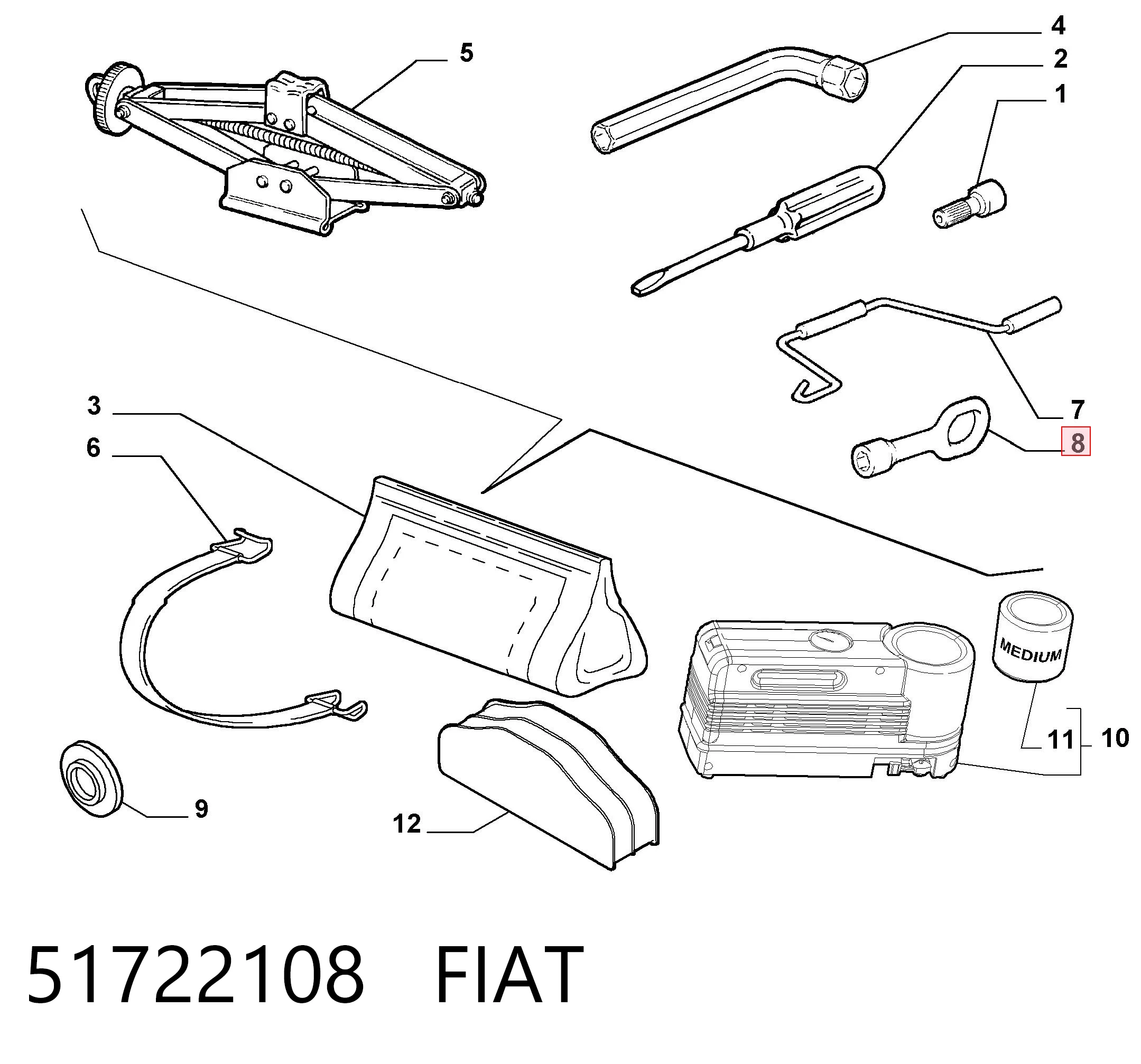Enganche de bola de remolque para Fiat Punto GRAND 199
