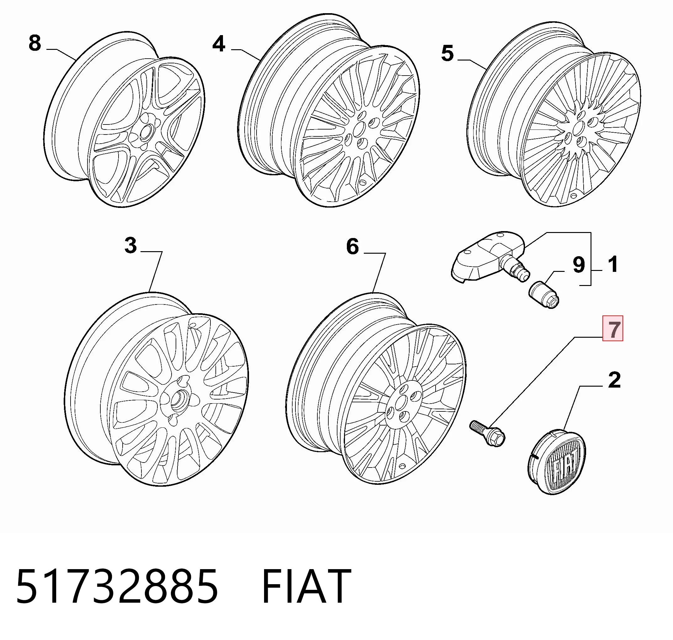 Tornillo de rueda para Suzuki Ignis FH