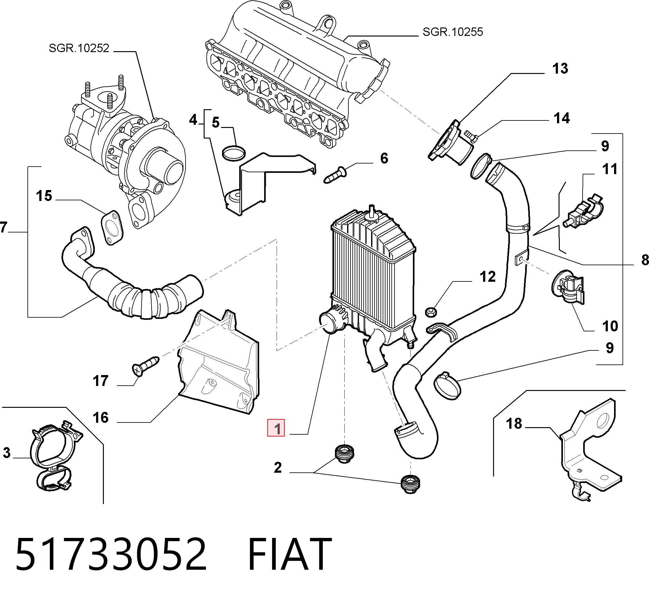 Comprar Turbo intercooler Punto II 188