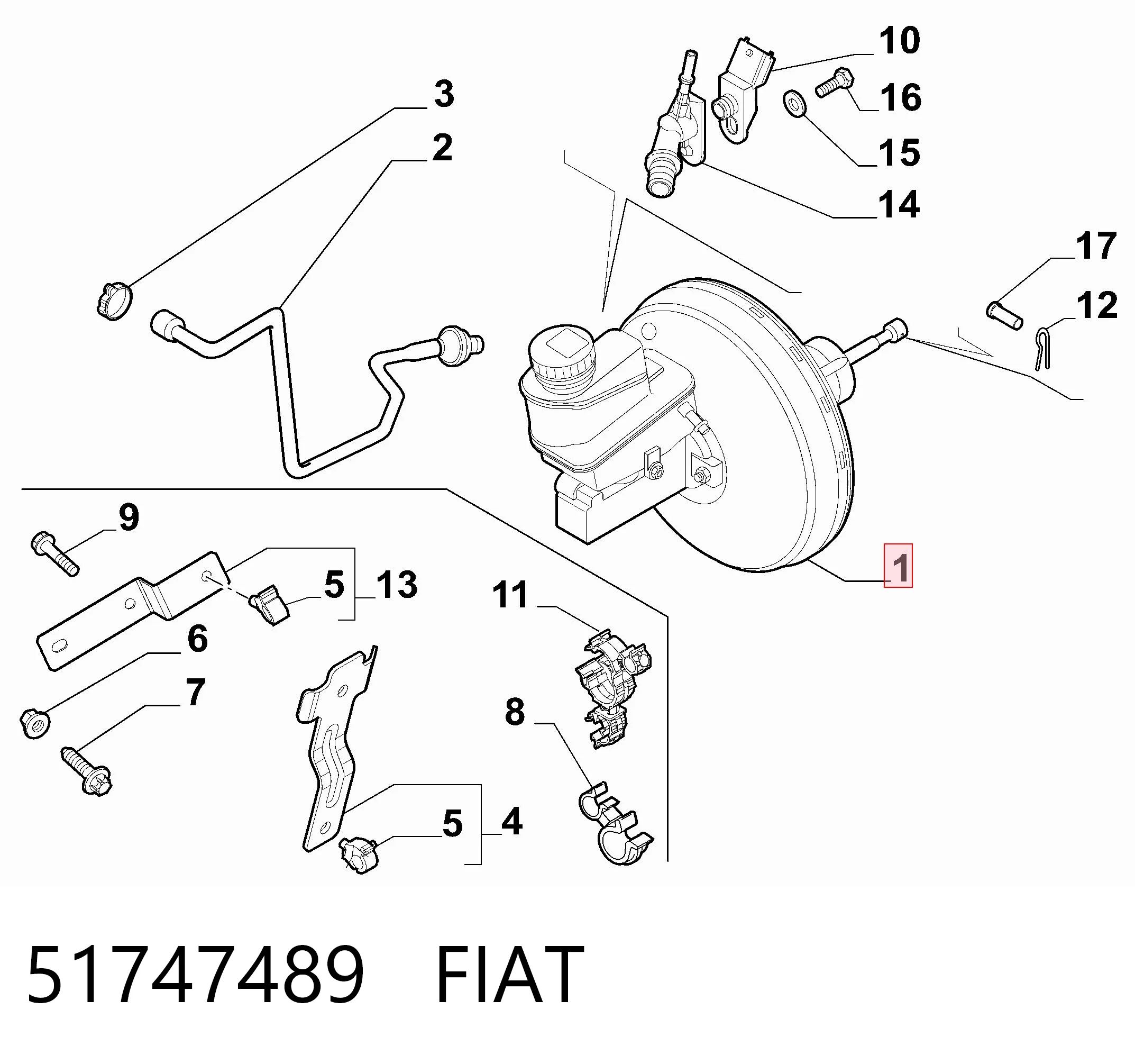 Servofreno para Alfa Romeo 159  939
