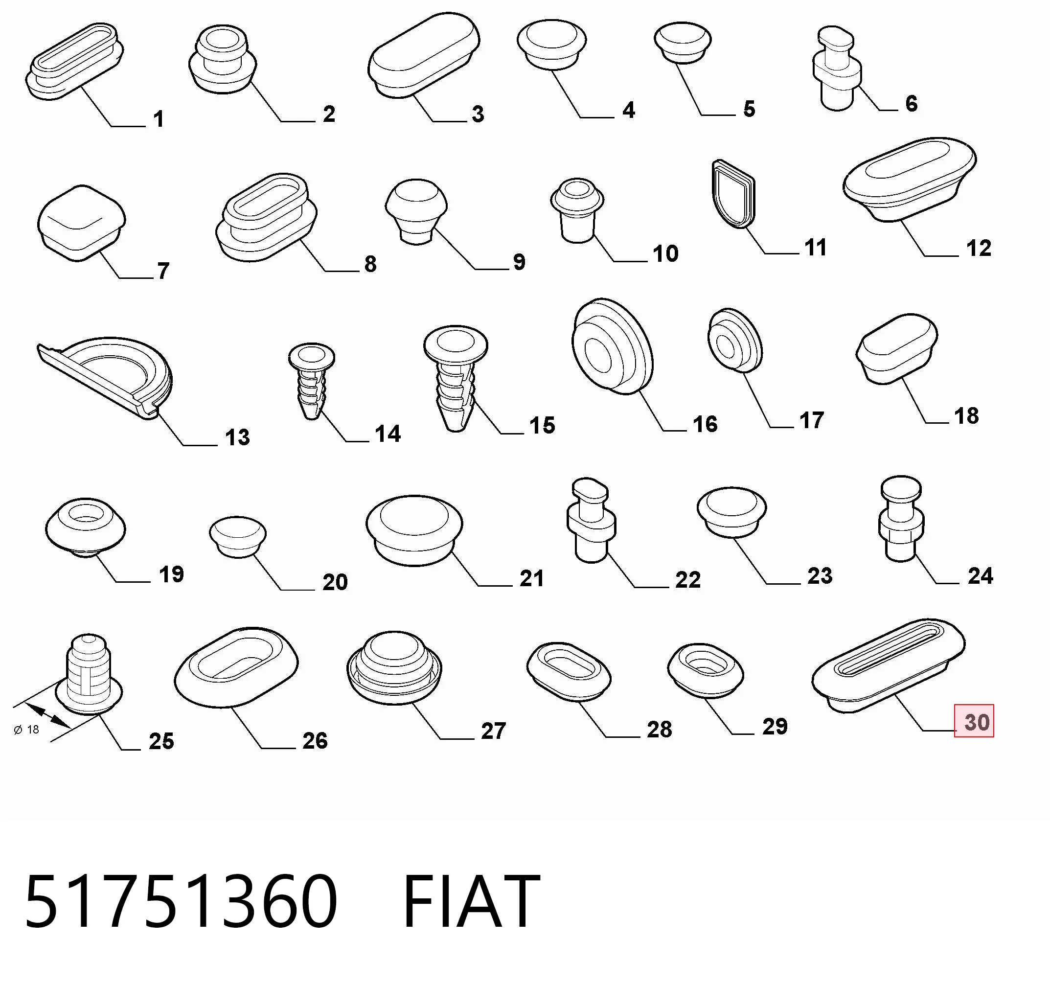 51751360 Fiat/Alfa/Lancia
