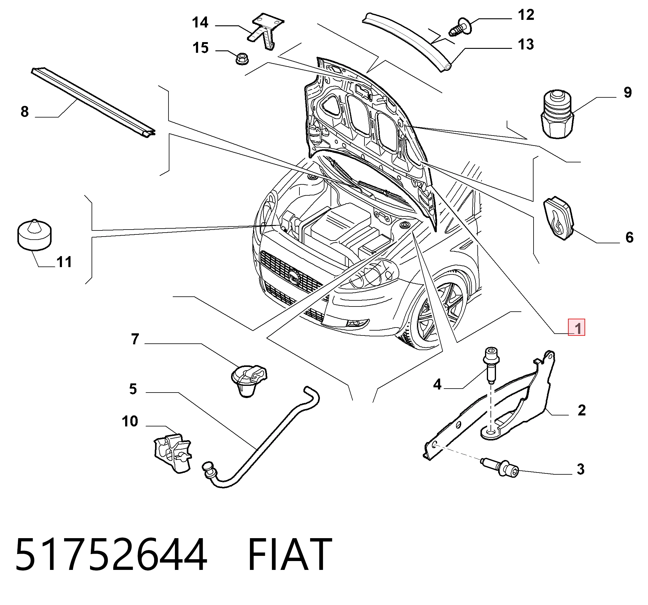 Comprar Capó Fiat Linea  323 a bajo precio
