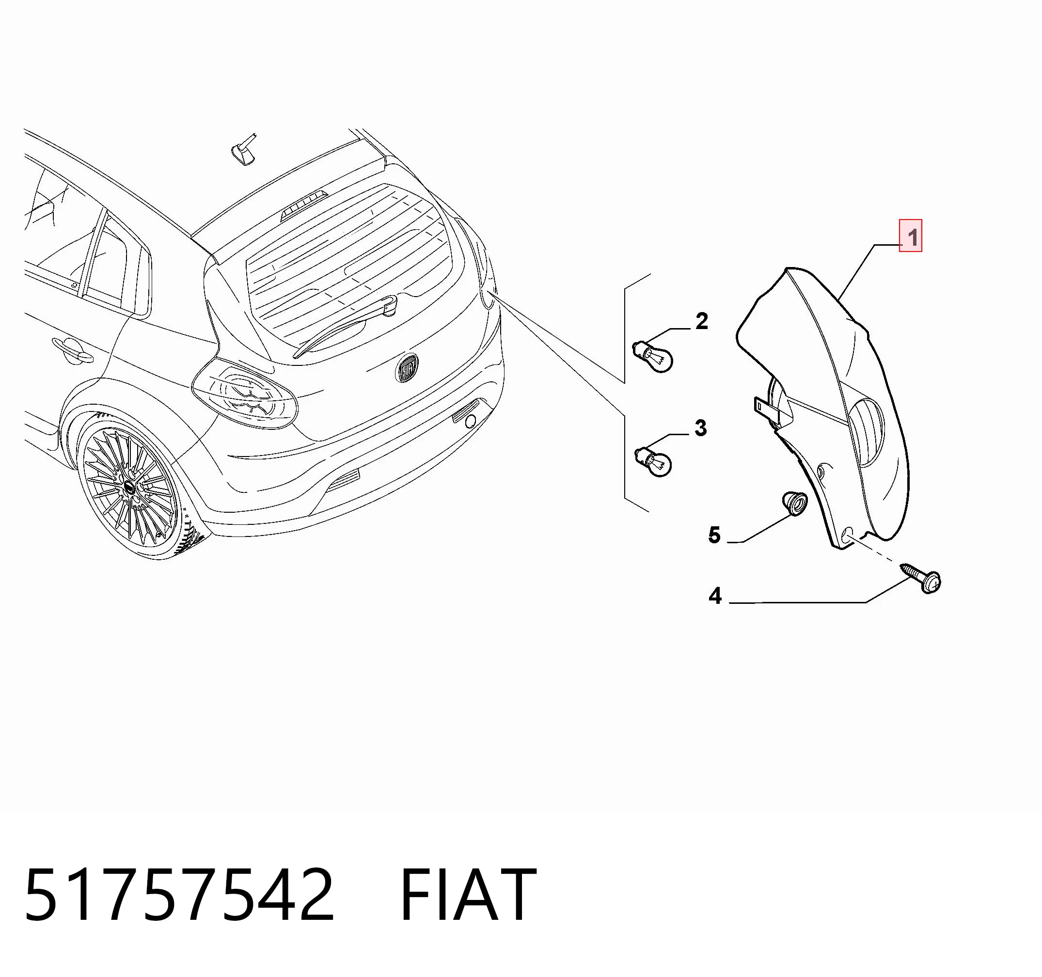 Piloto trasero derecho Fiat Bravo II