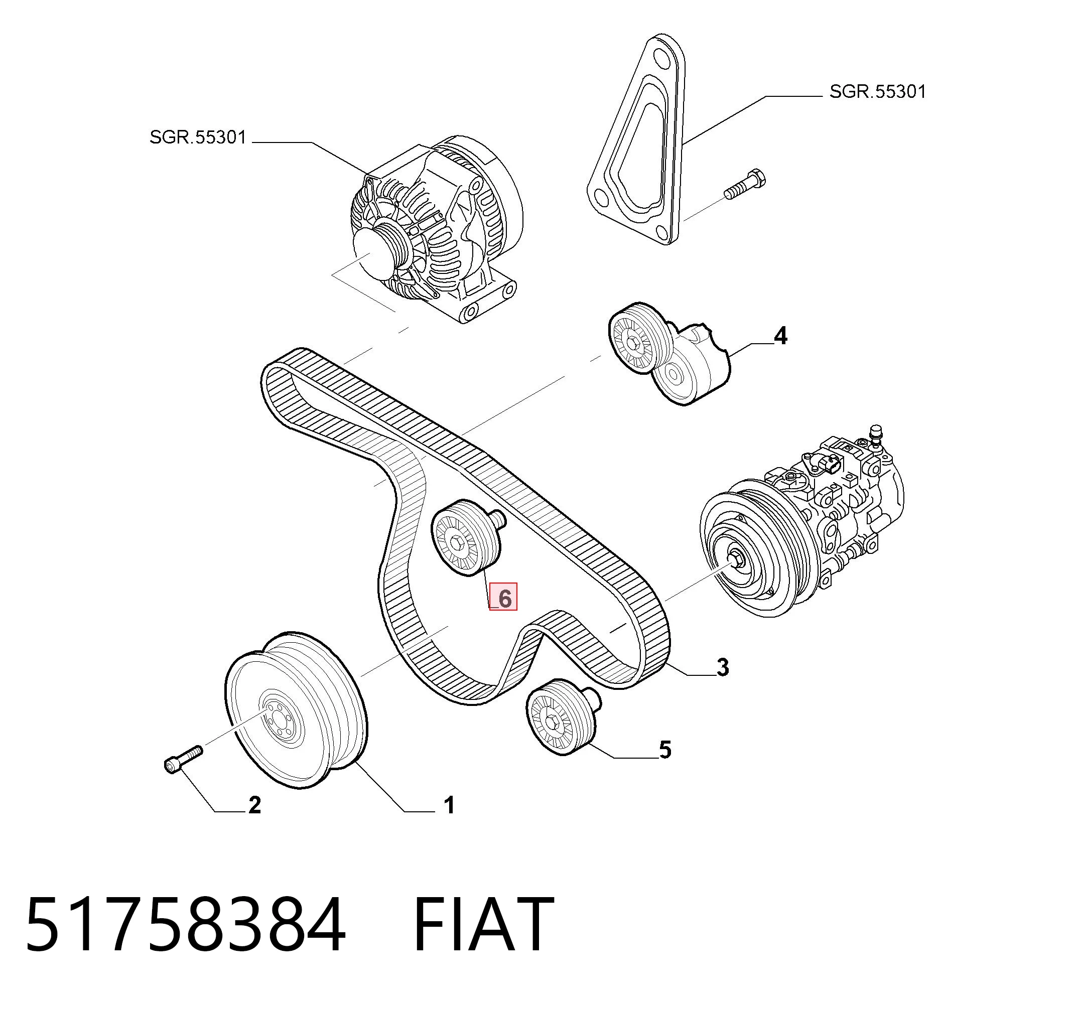 51758384 Fiat/Alfa/Lancia