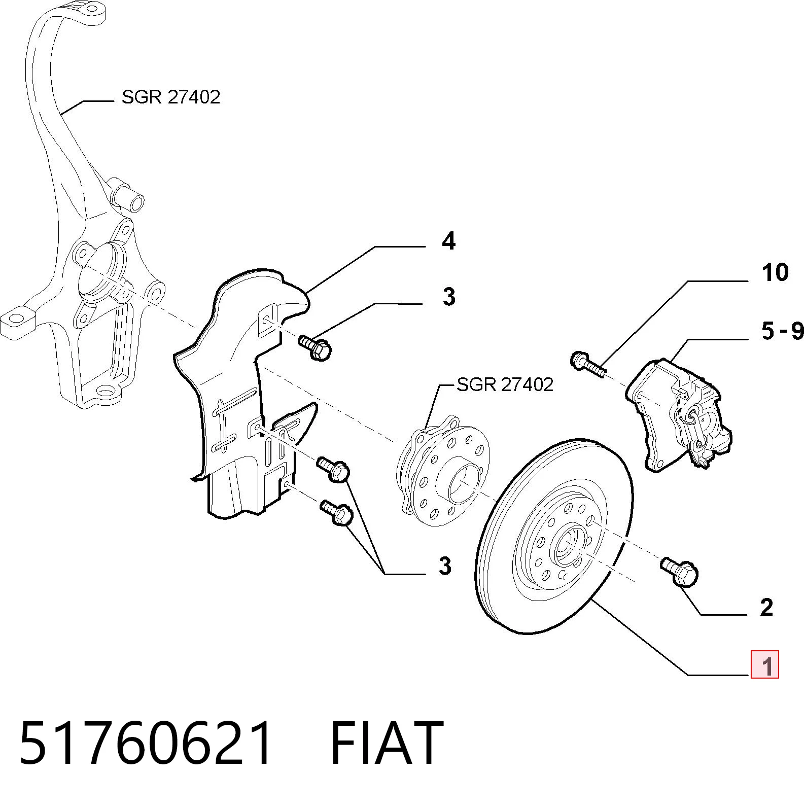51760621 Fiat/Alfa/Lancia