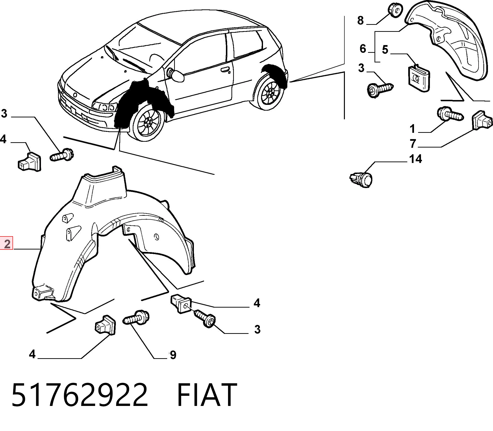  Paso rueda Fiat Punto 2