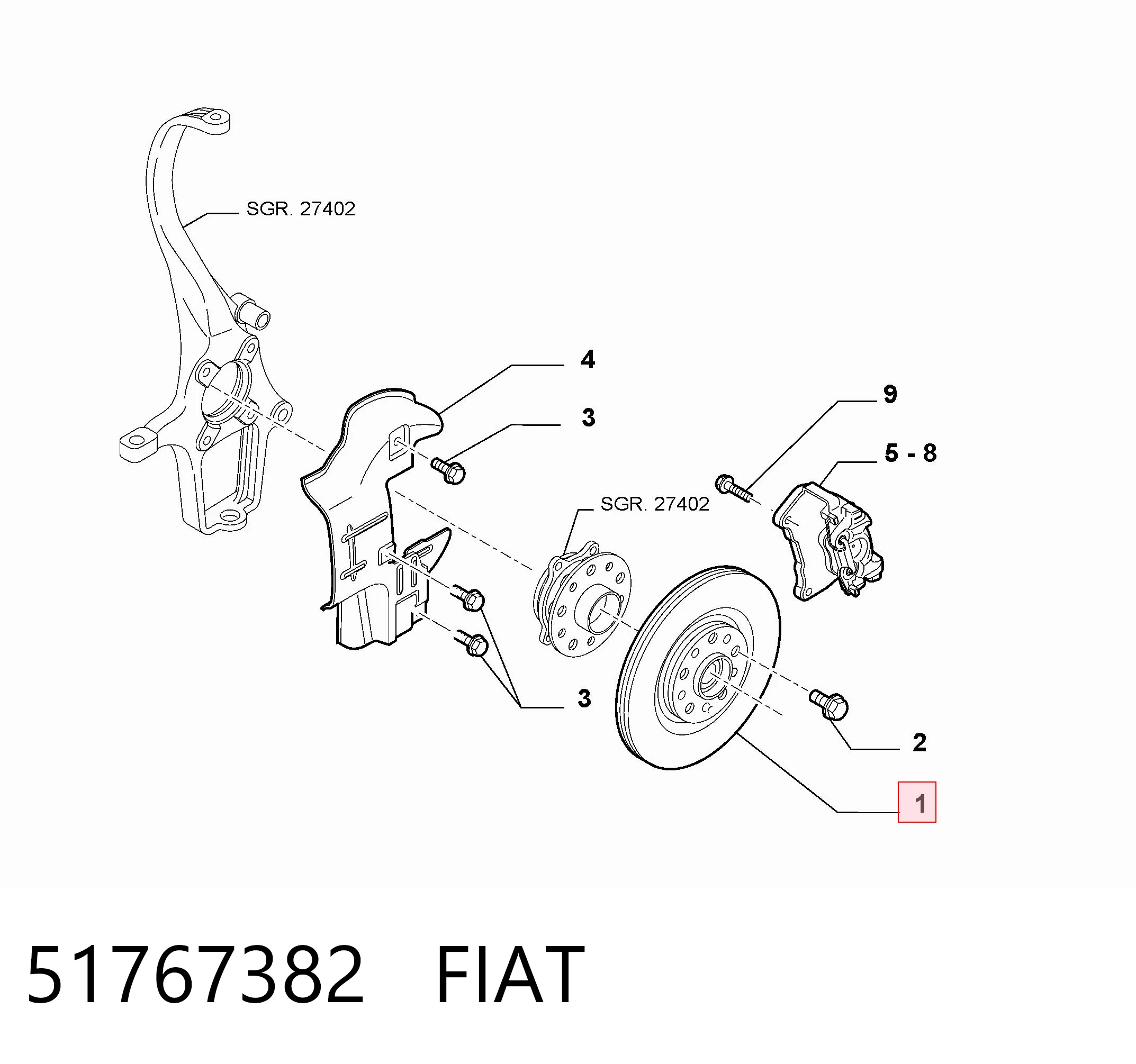 51767382 Fiat/Alfa/Lancia Discos