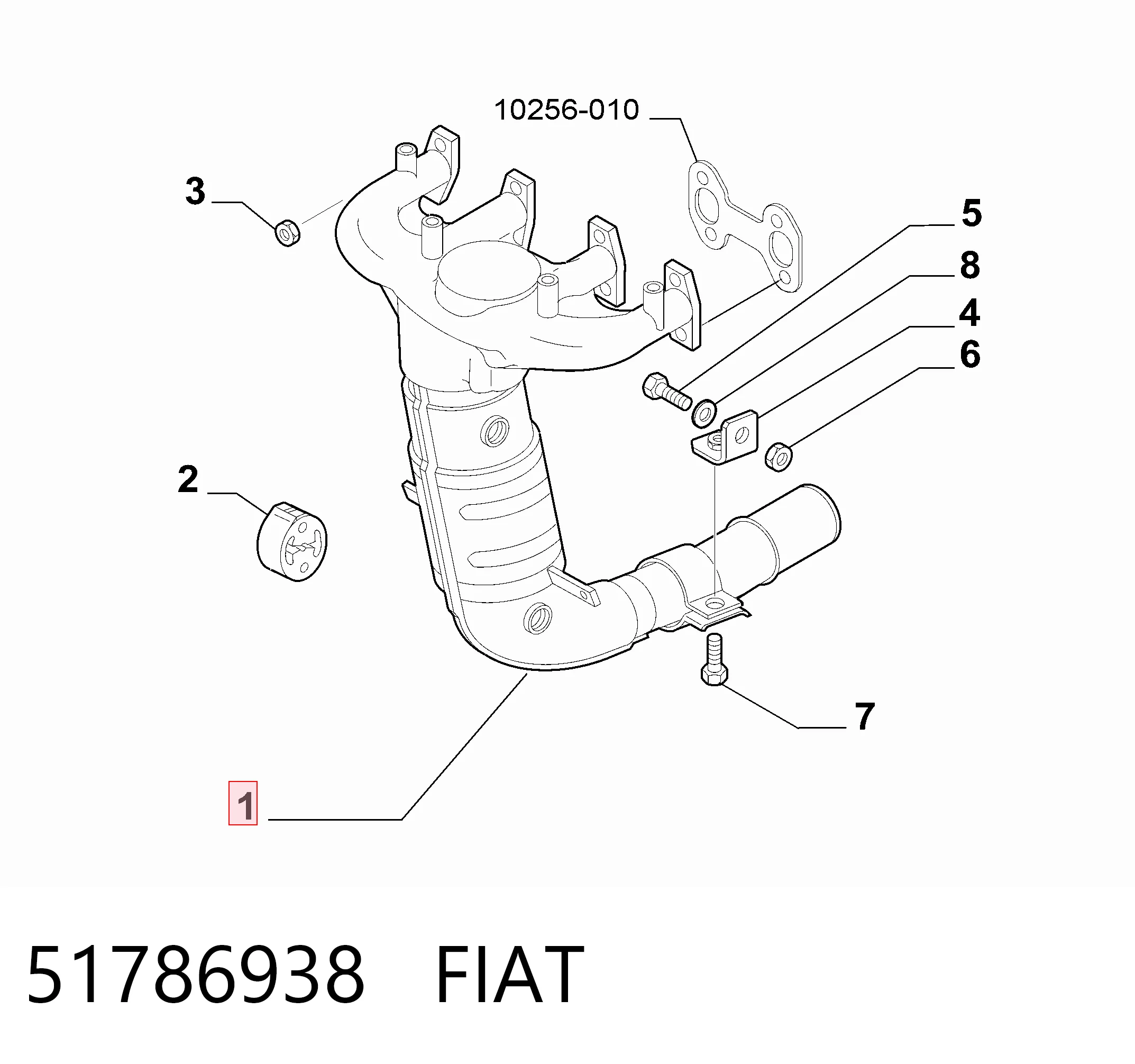 Catalizador para Fiat Panda 169A