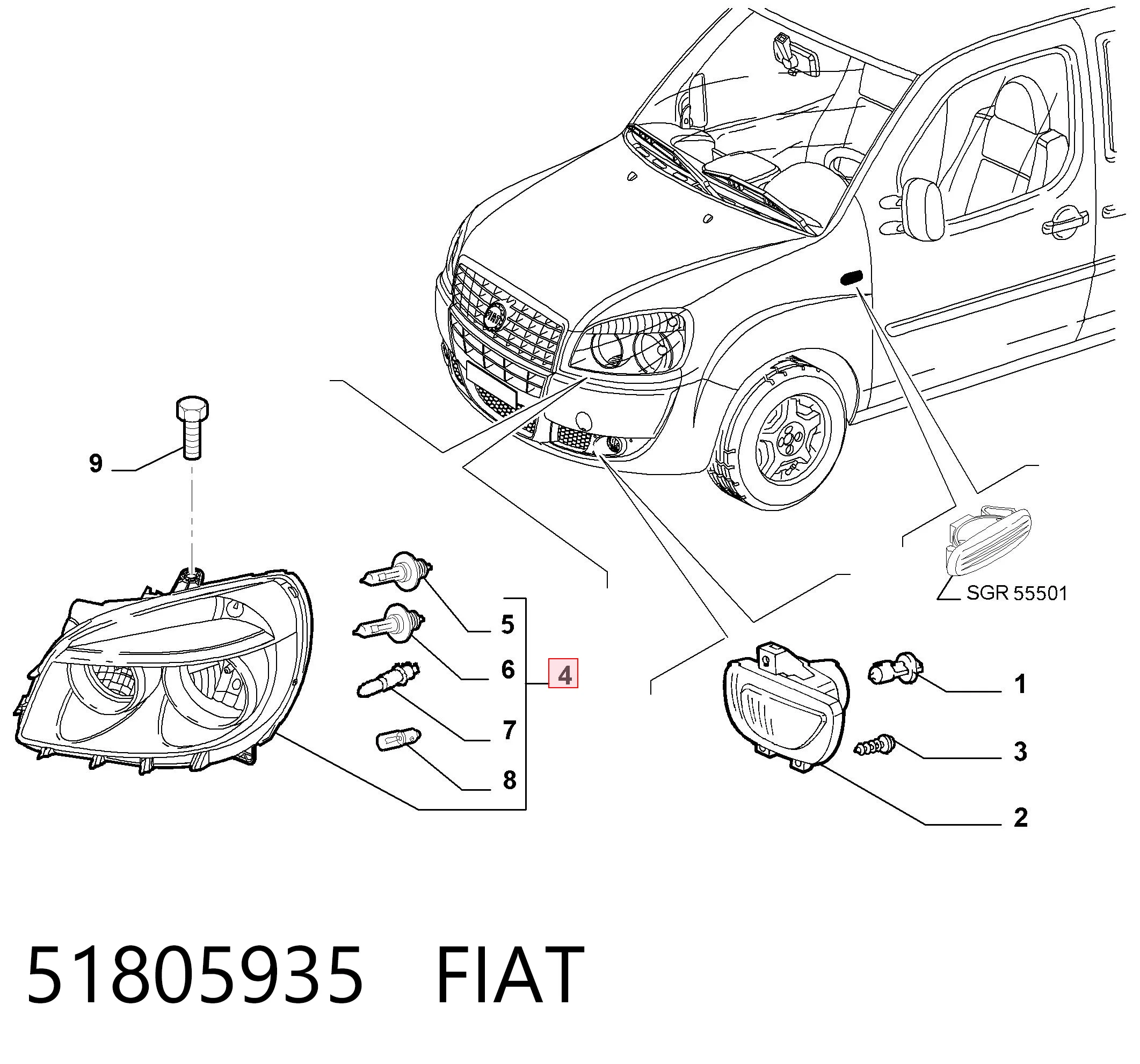 51805935 Fiat/Alfa/Lancia