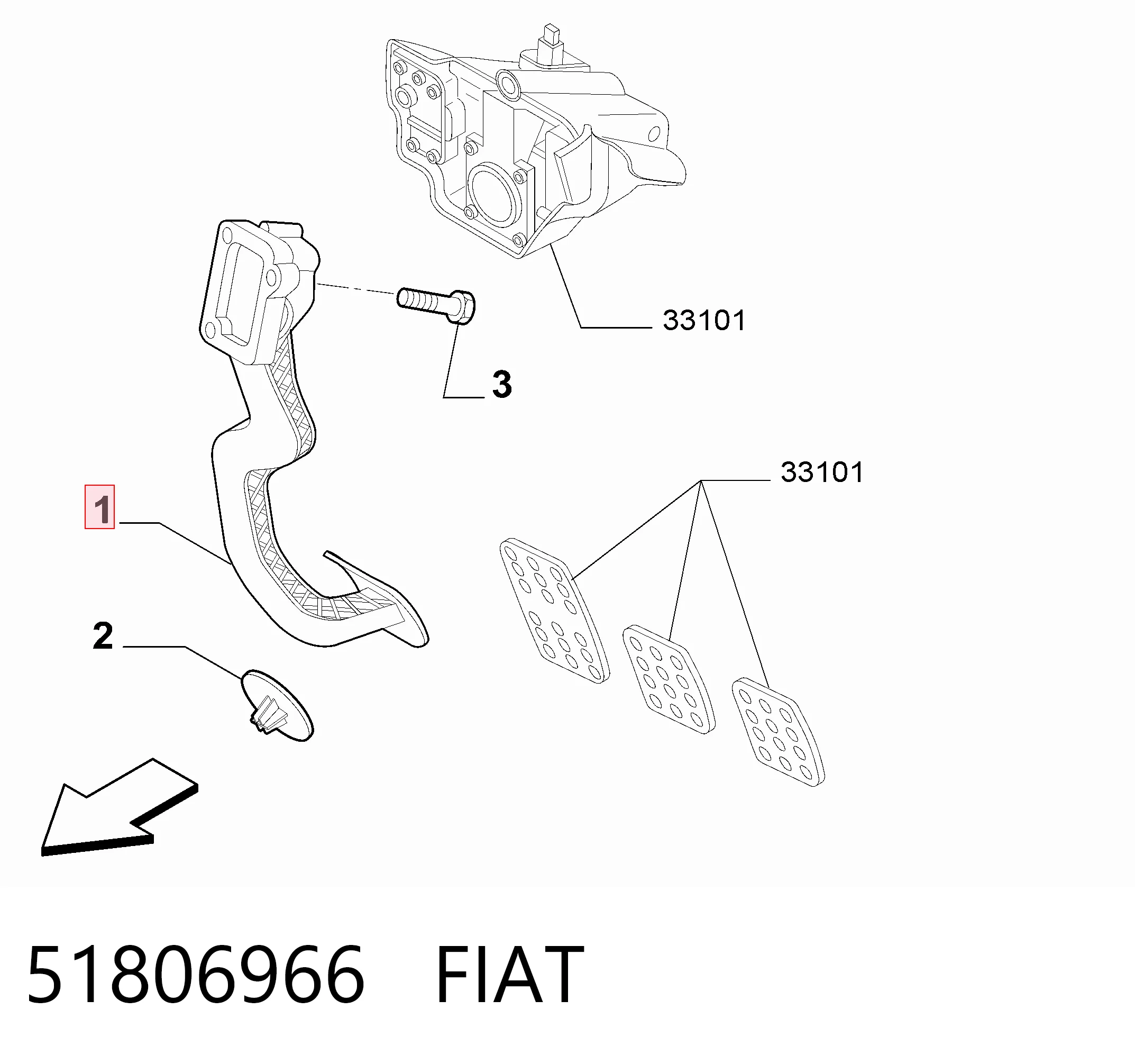 Comprar Pedal del acelerador Alfa Romeo Giulietta  940