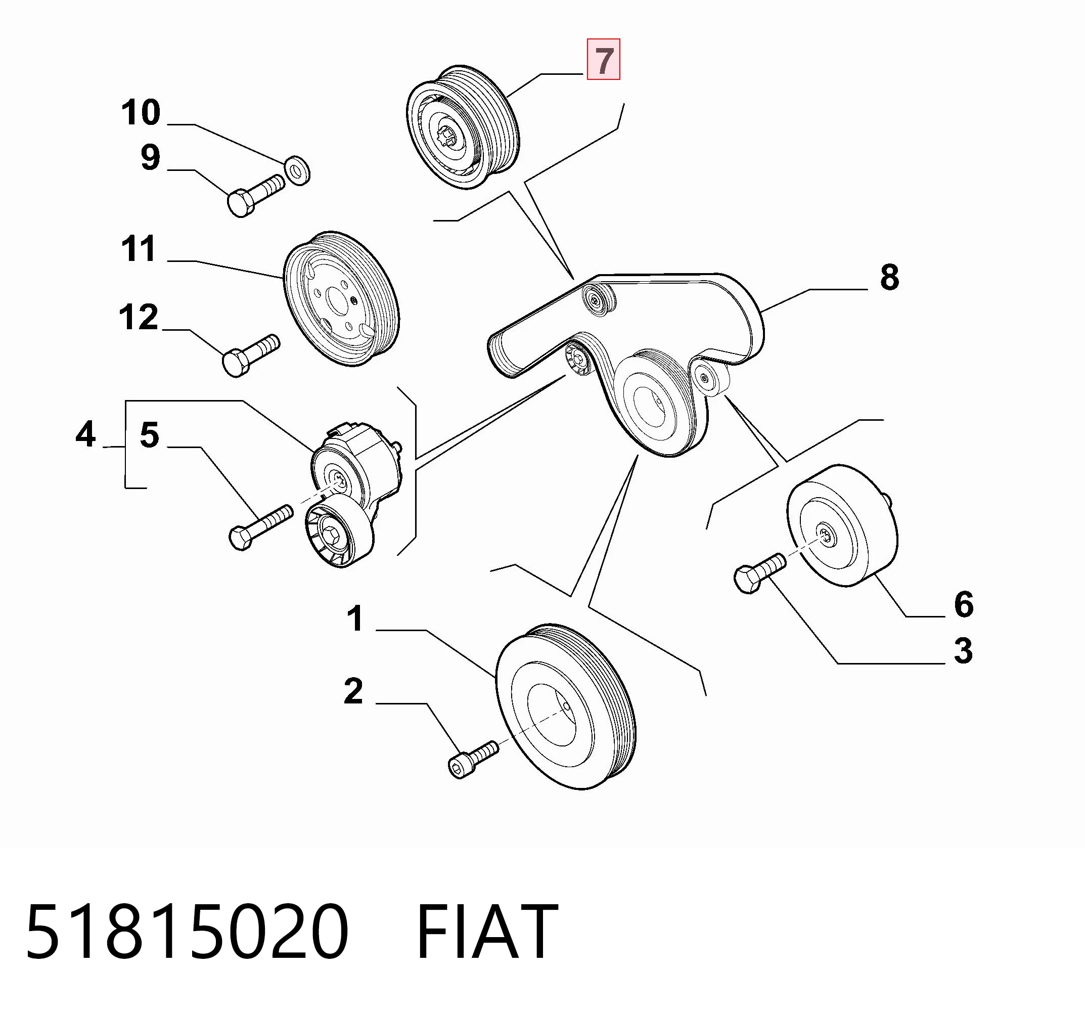 51815020 Fiat/Alfa/Lancia