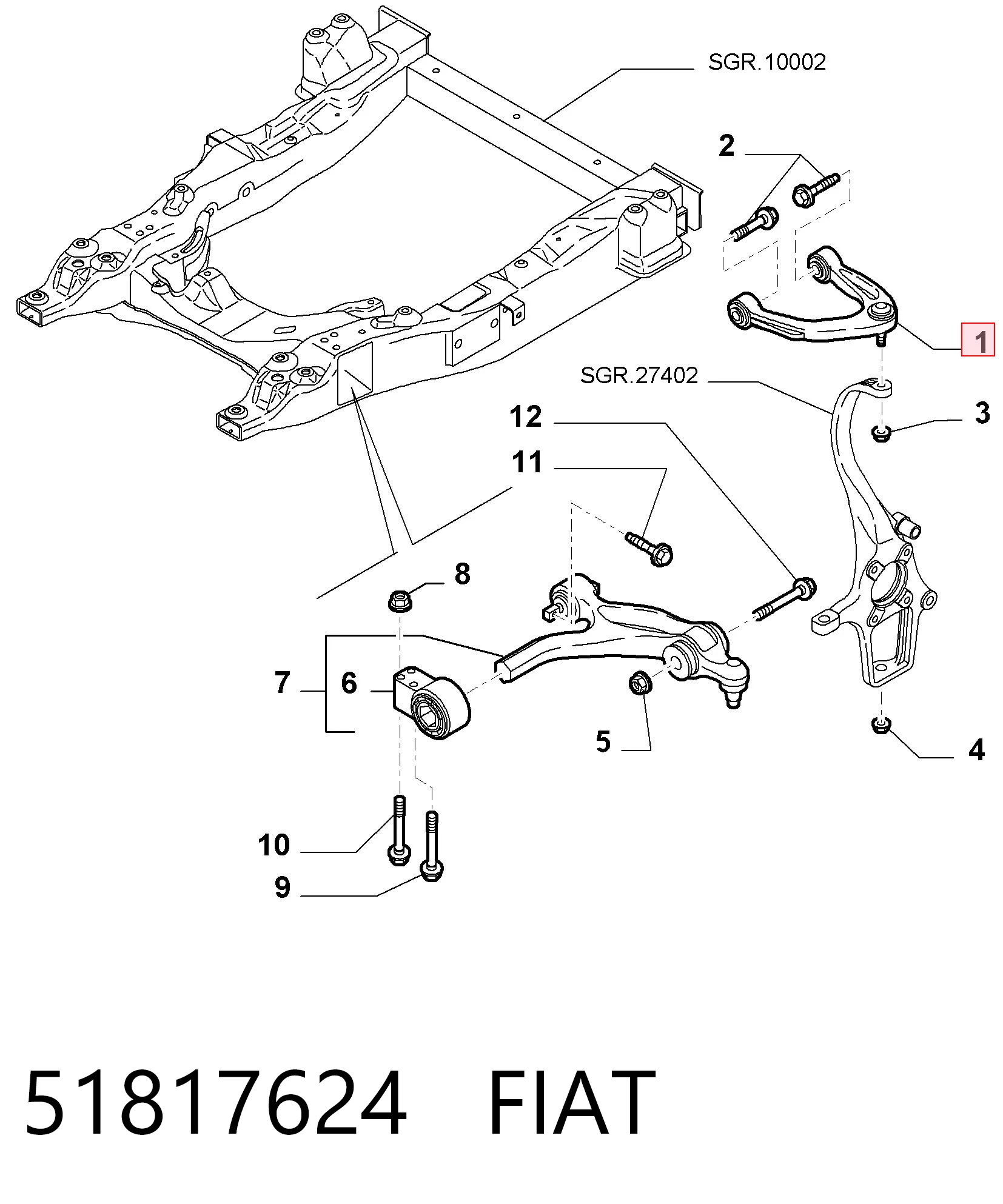 51817624 Fiat/Alfa/Lancia