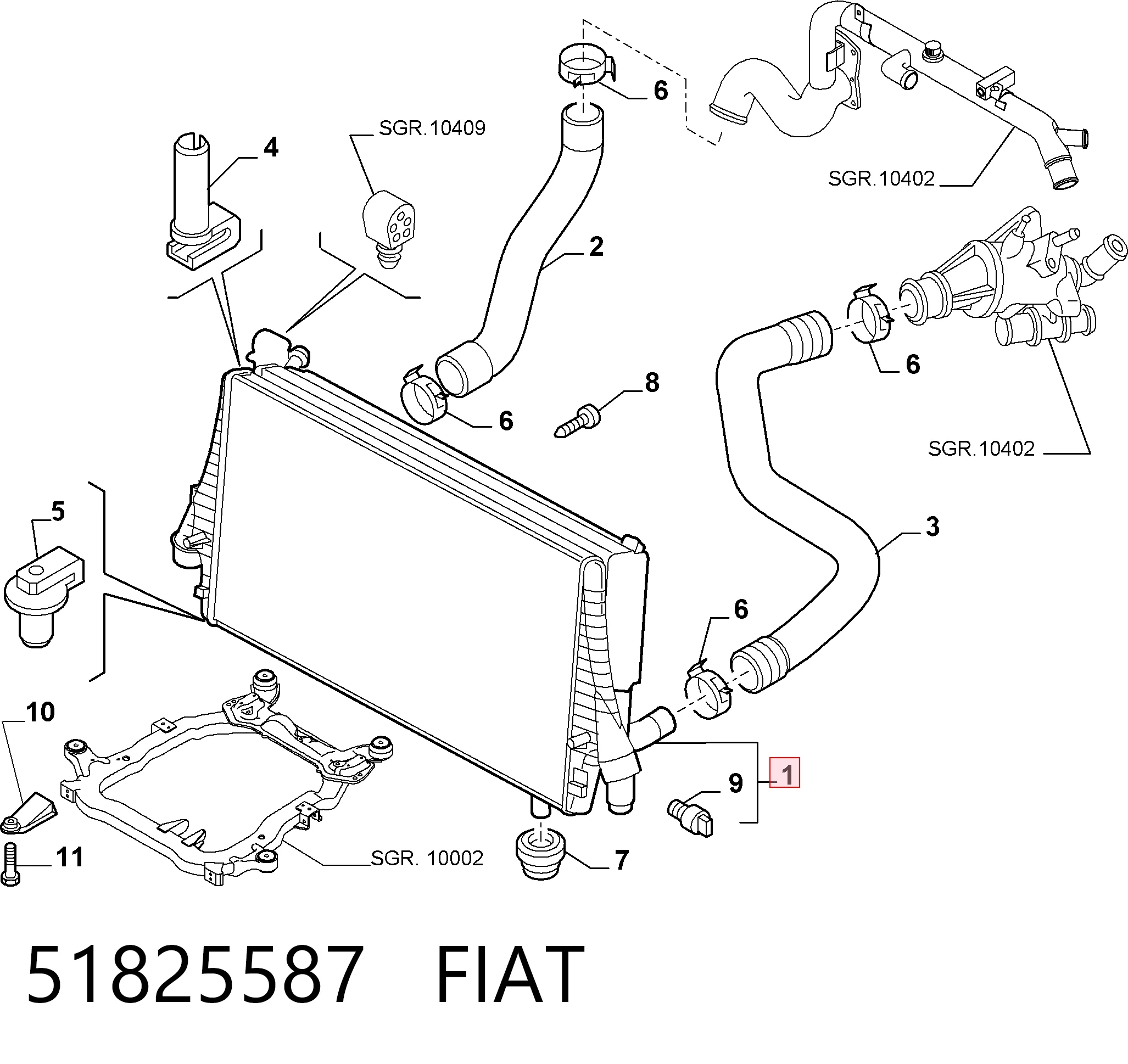 51825587 Fiat/Alfa/Lancia