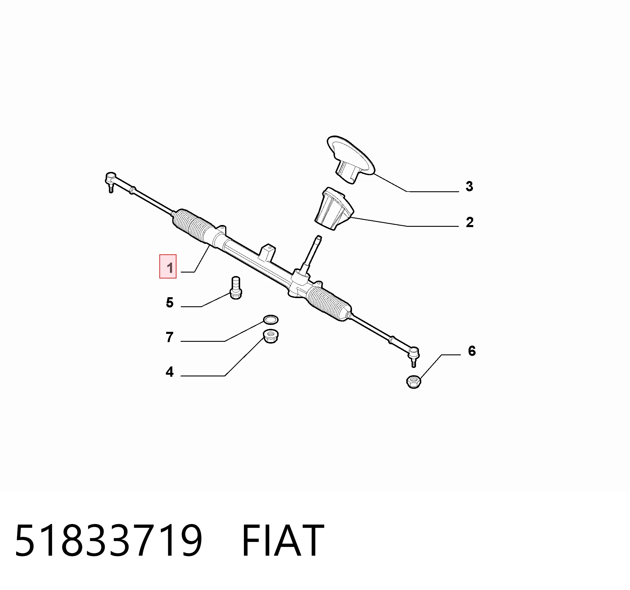  Cremallera de dirección Fiat Bravo 2