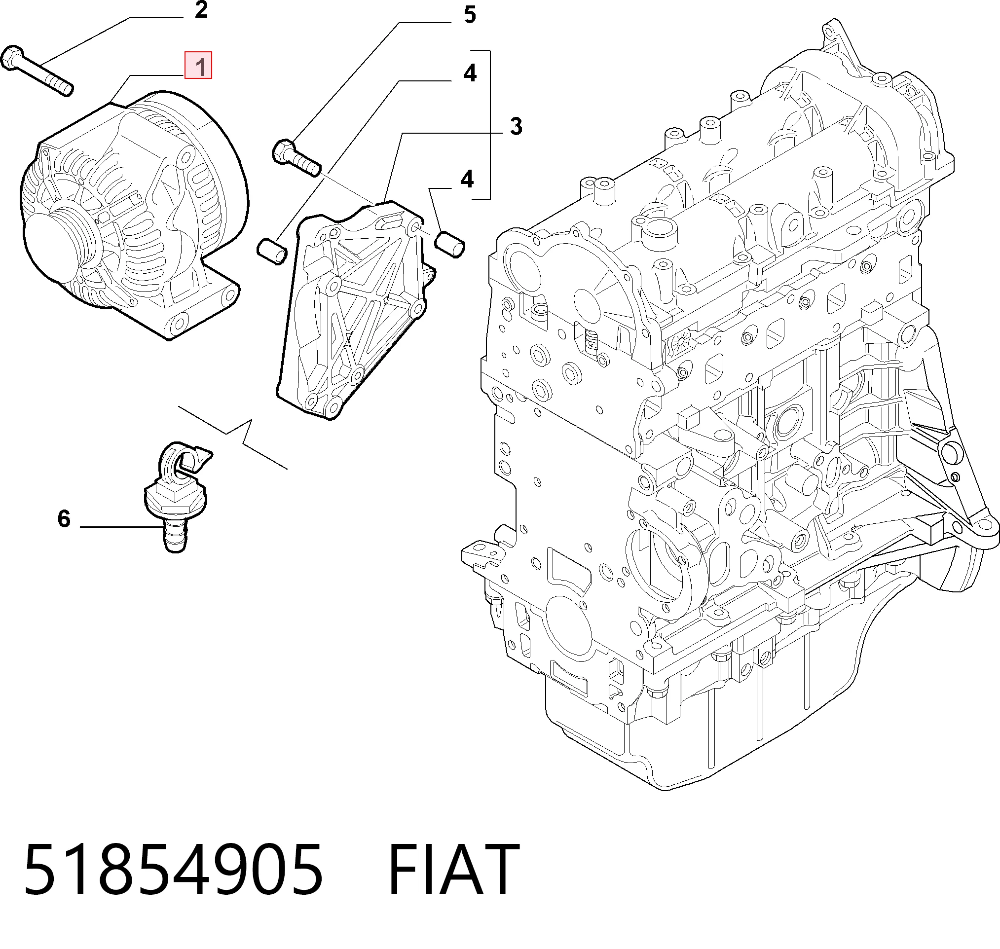 51854905 Fiat/Alfa/Lancia