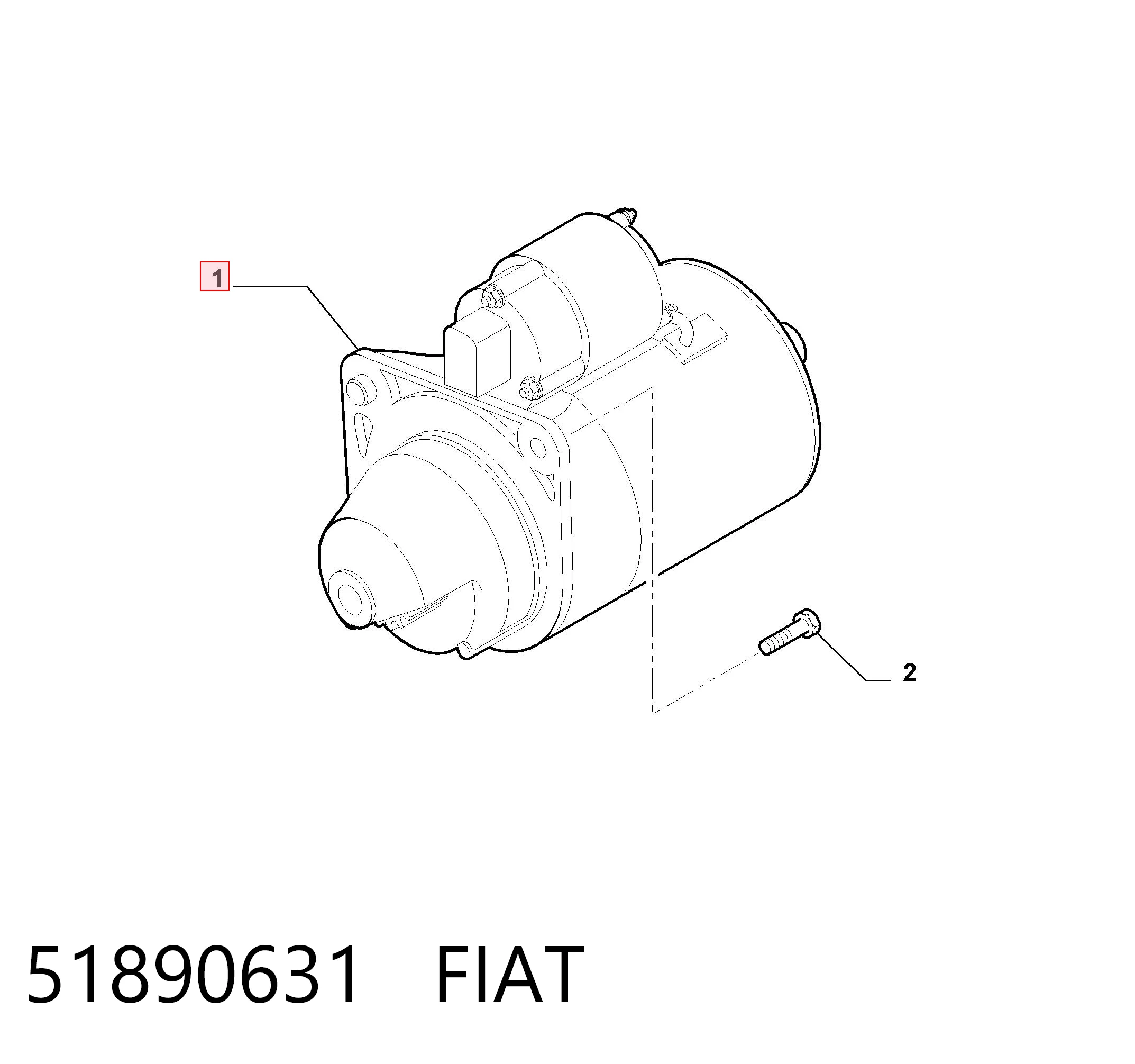 51890631 Fiat/Alfa/Lancia Arranque motores