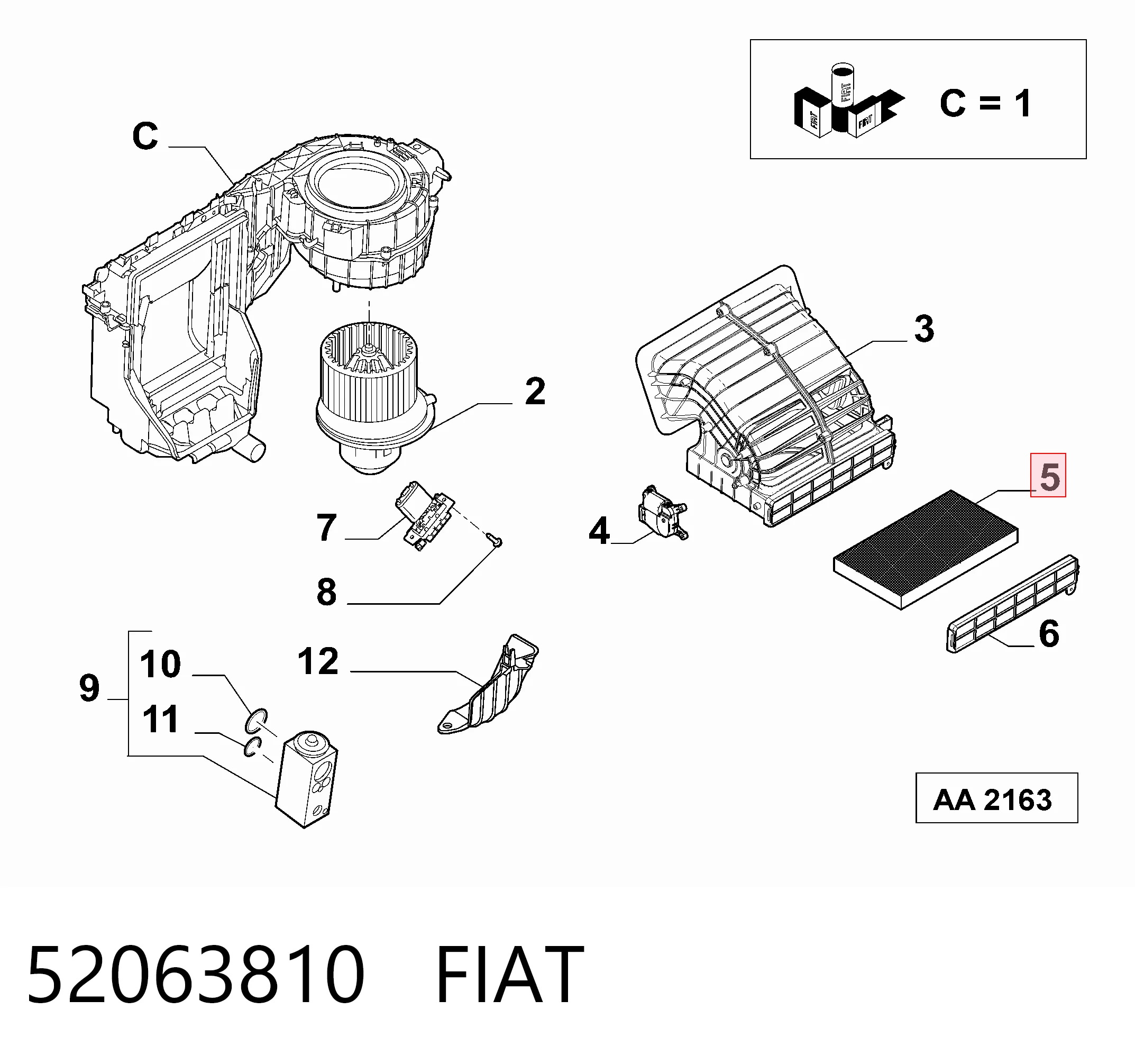 52063810 Fiat/Alfa/Lancia