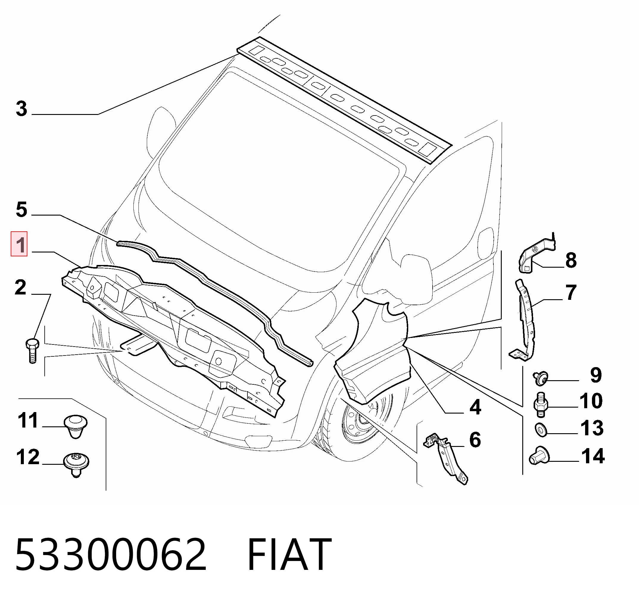 Comprar Panel de soporte del radiador y montaje de faros Fiat Ducato III 250 a bajo precio
