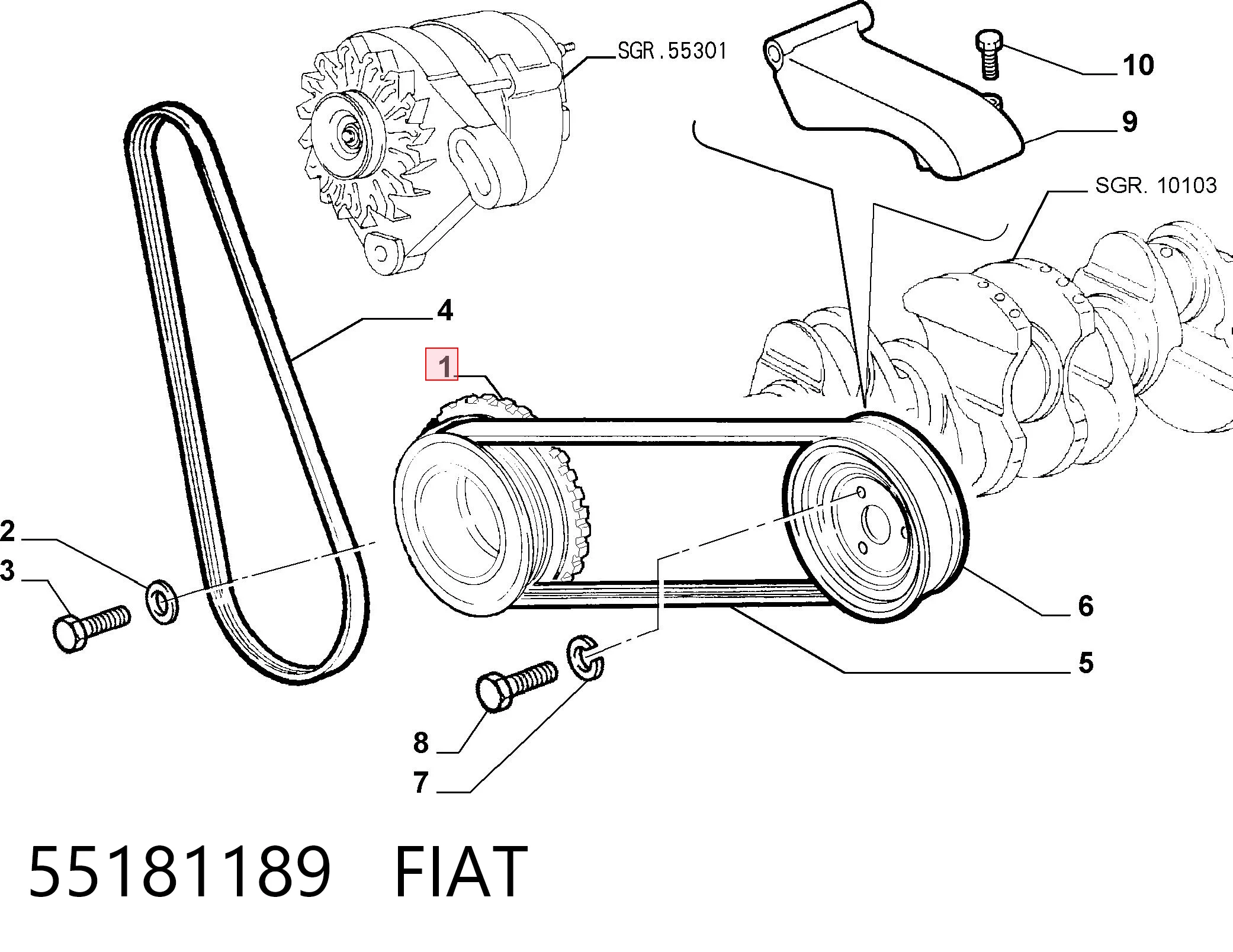 55181189 Fiat/Alfa/Lancia