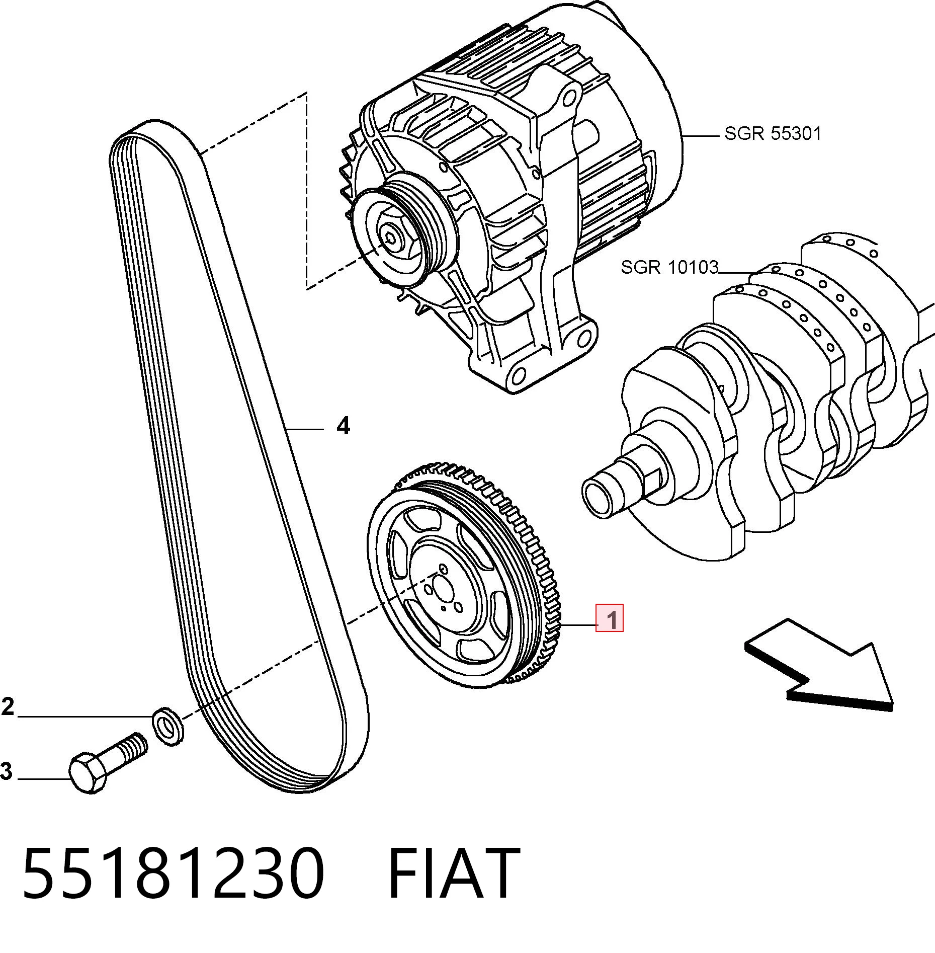 55181230 Fiat/Alfa/Lancia