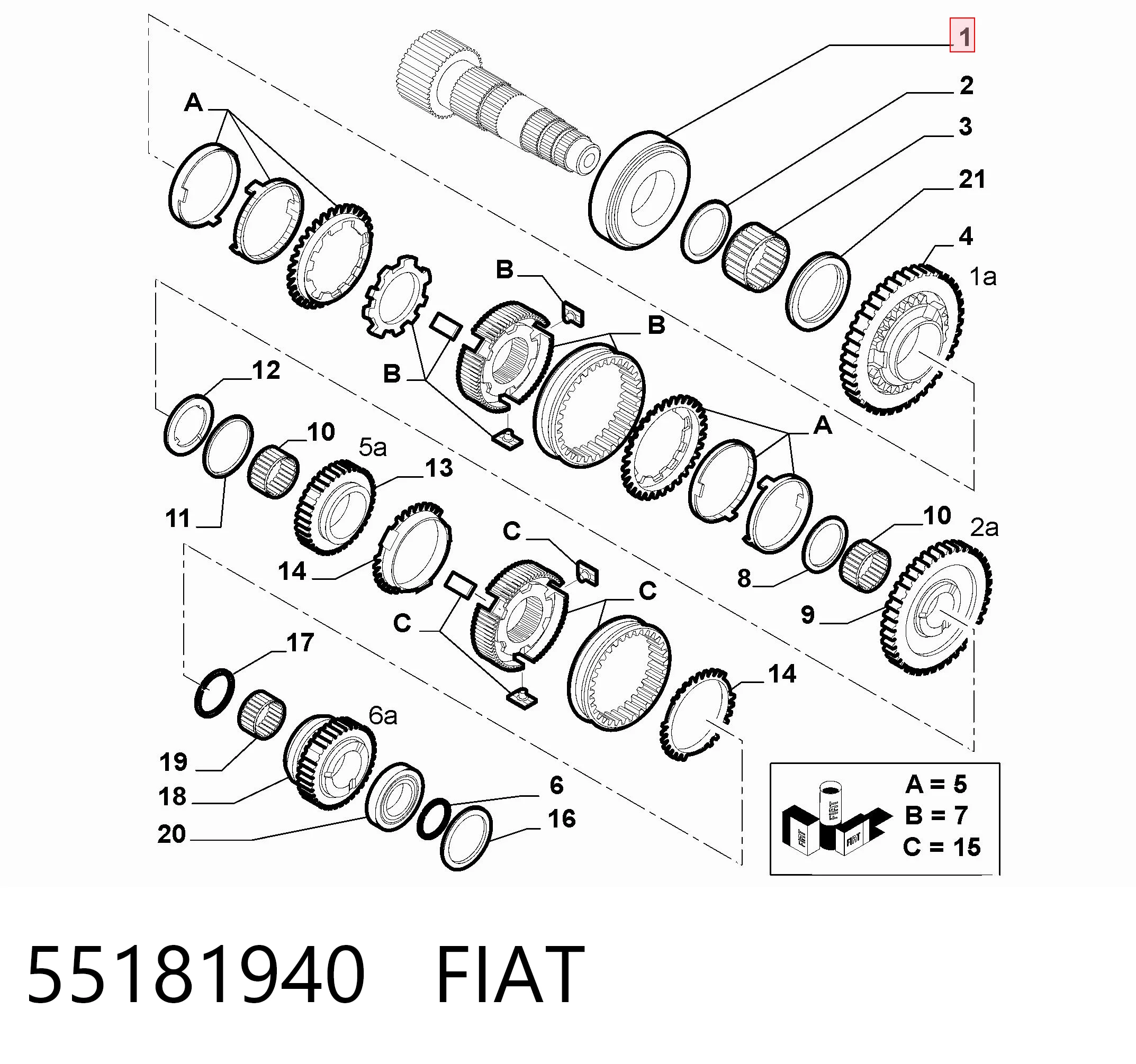 Cojinete de la transmisión Opel Astra  (2004-2014)