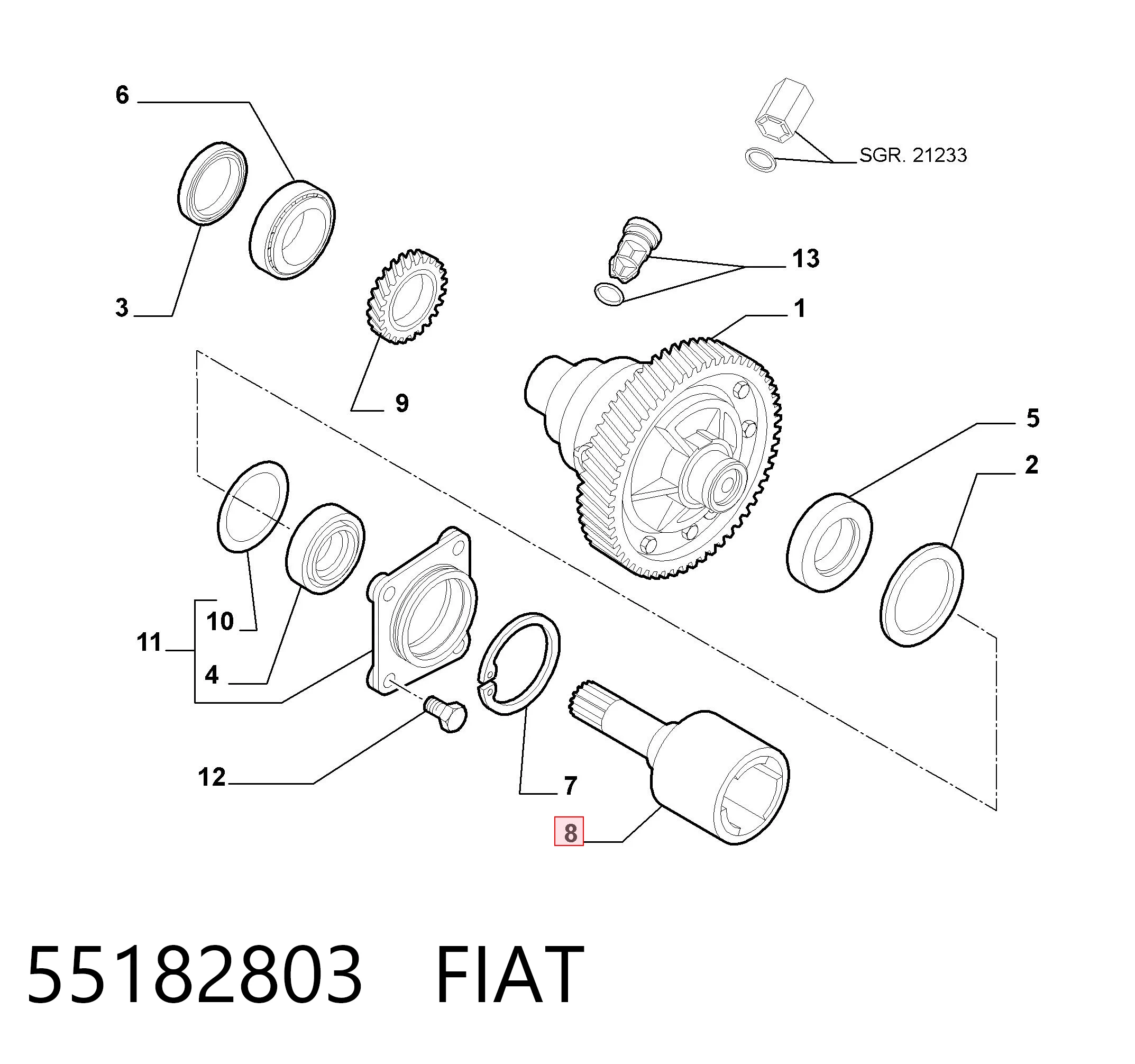 55182803 Fiat/Alfa/Lancia