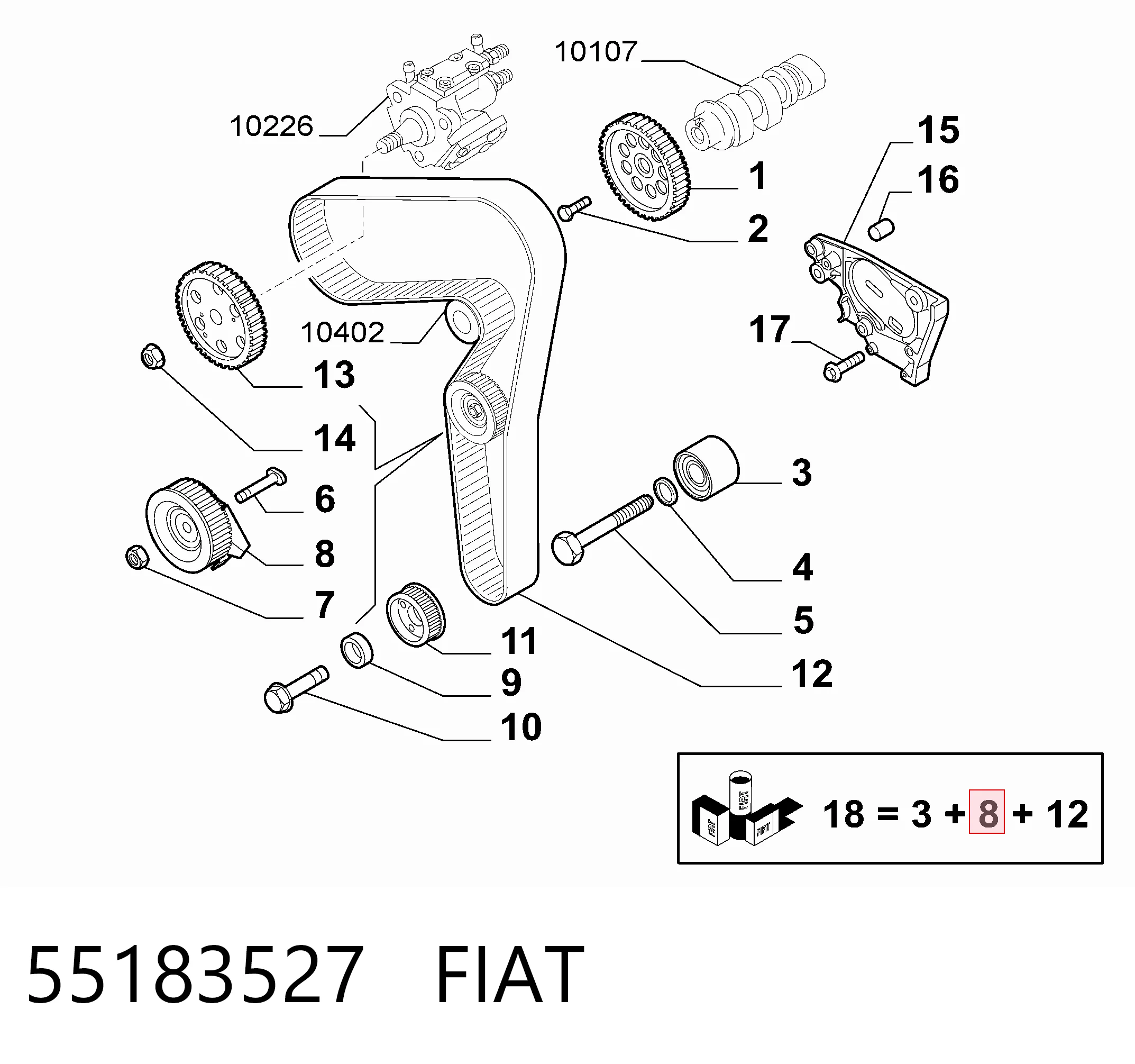 55183527 Fiat/Alfa/Lancia