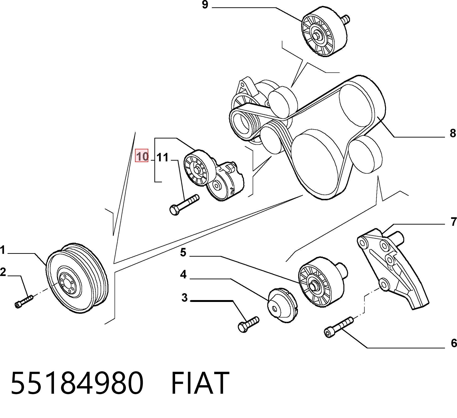 55184980 Fiat/Alfa/Lancia