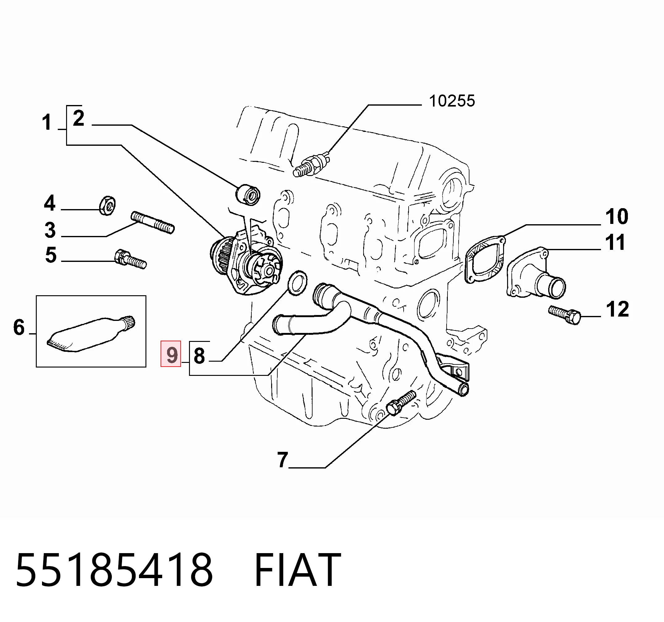 Manguito de líquido refrigerante Fiat Stilo  desde 23,28 €