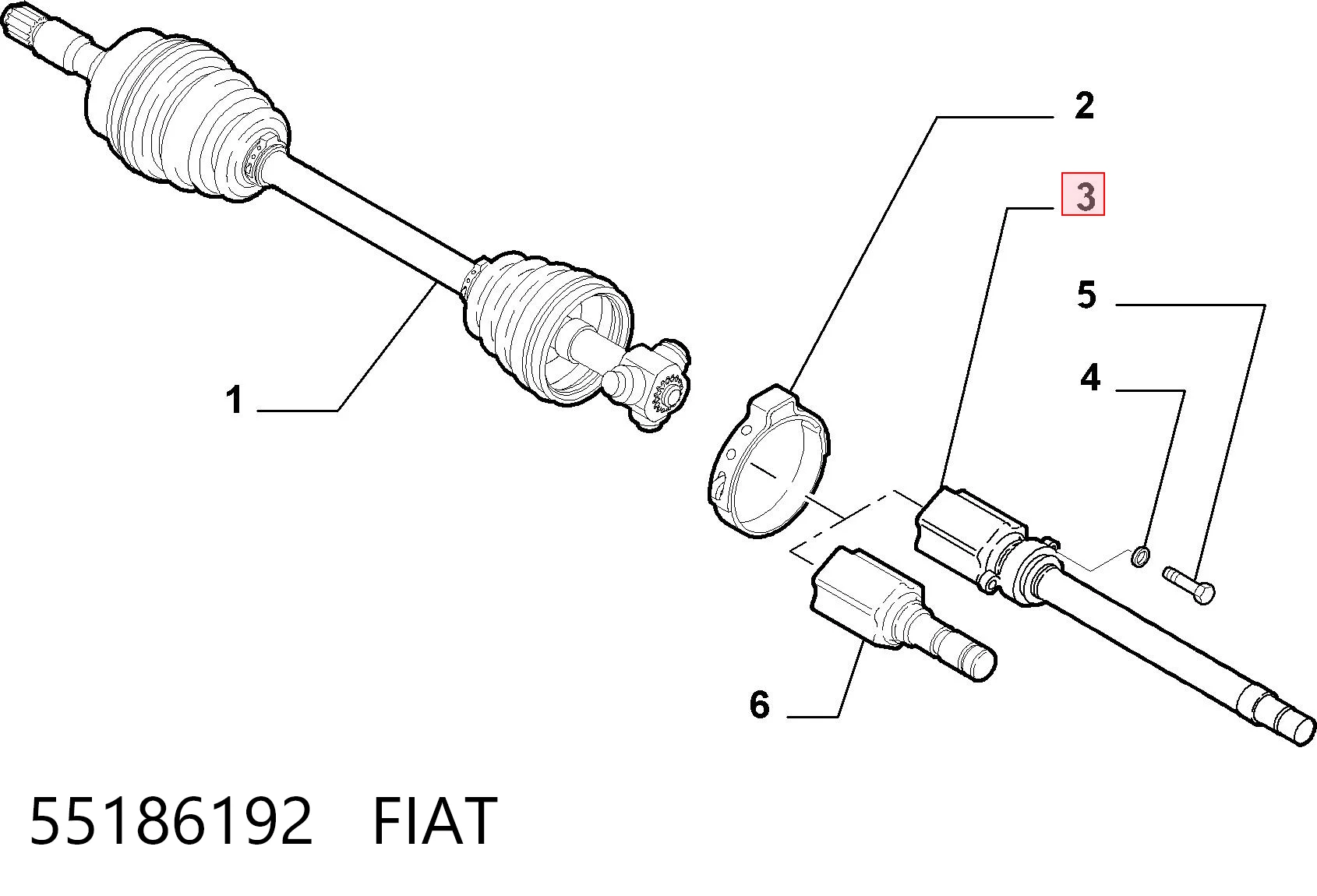 55186192 Fiat/Alfa/Lancia