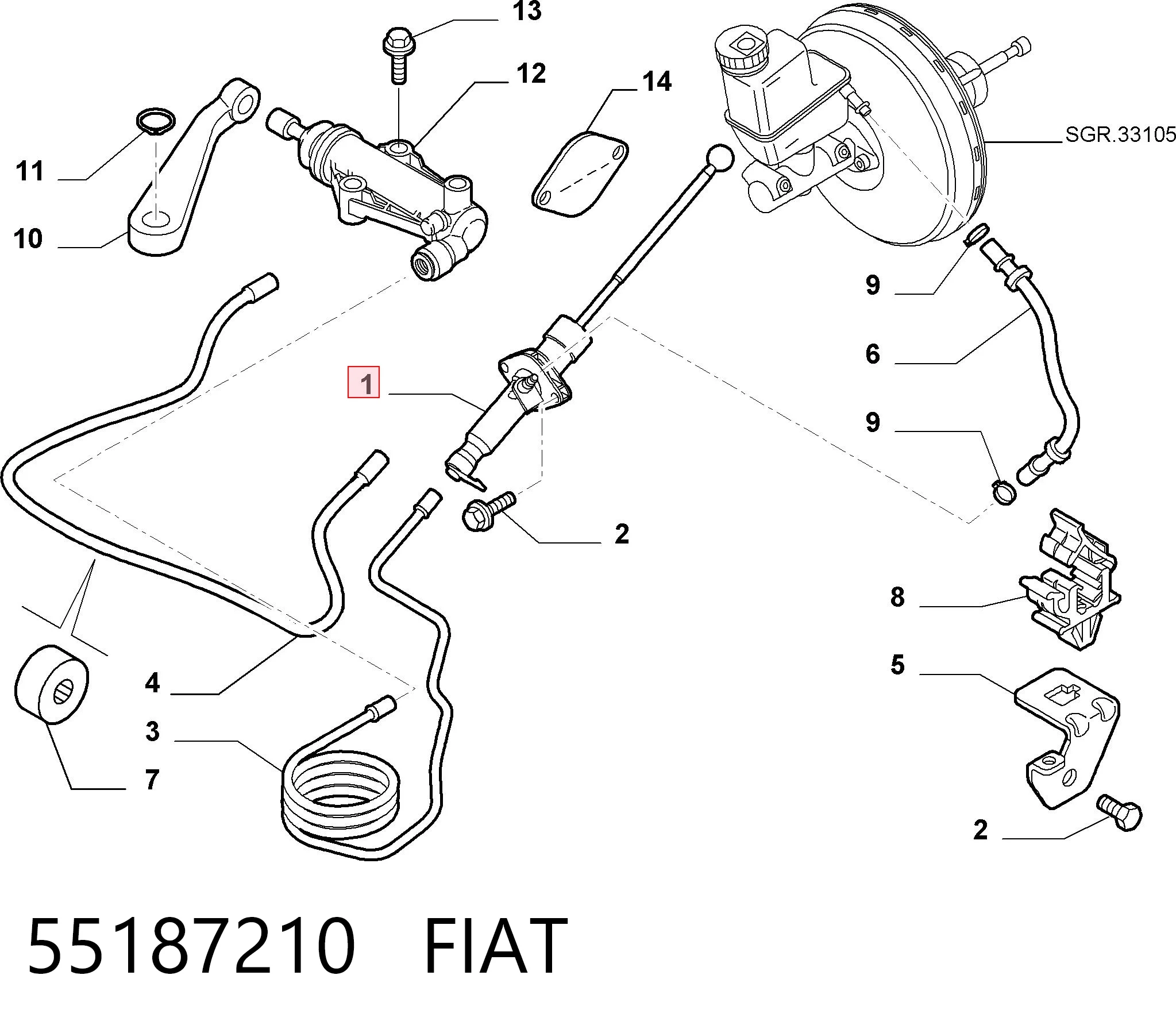 55187210 Fiat/Alfa/Lancia