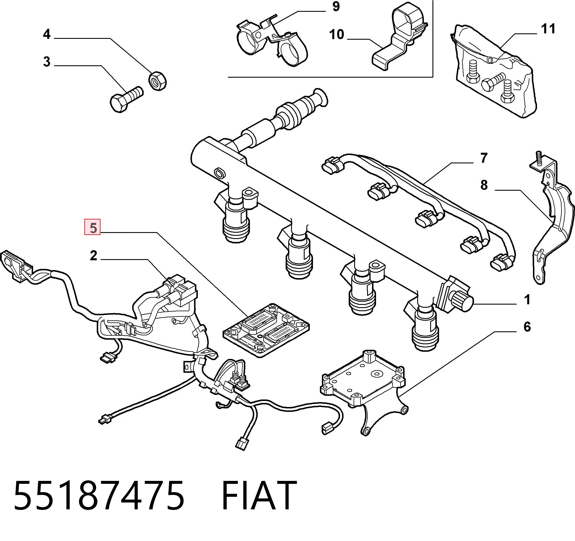 Centralina Del Motor para Fiat Stilo  192
