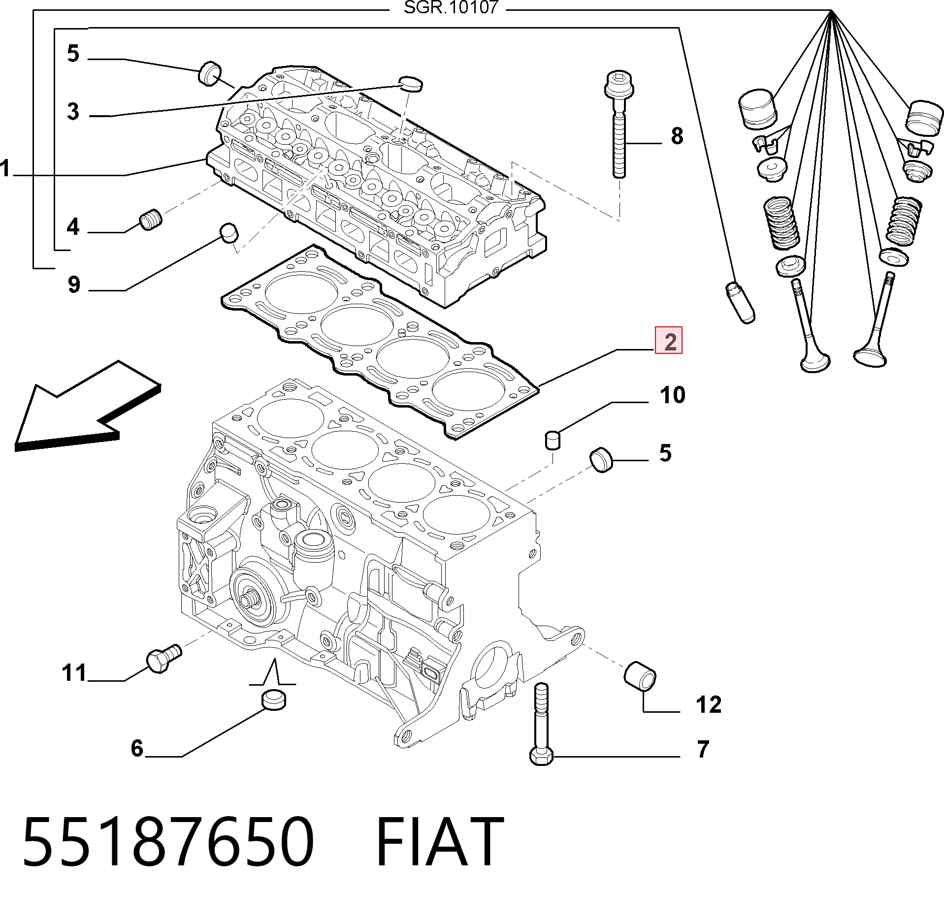 55187650 Fiat/Alfa/Lancia