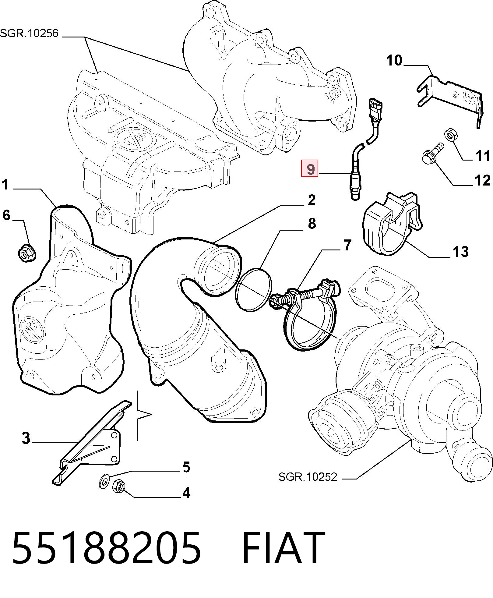 55188205 Fiat/Alfa/Lancia