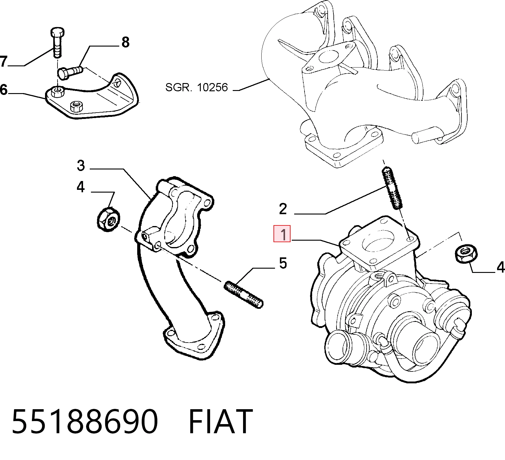 55188690 Fiat/Alfa/Lancia