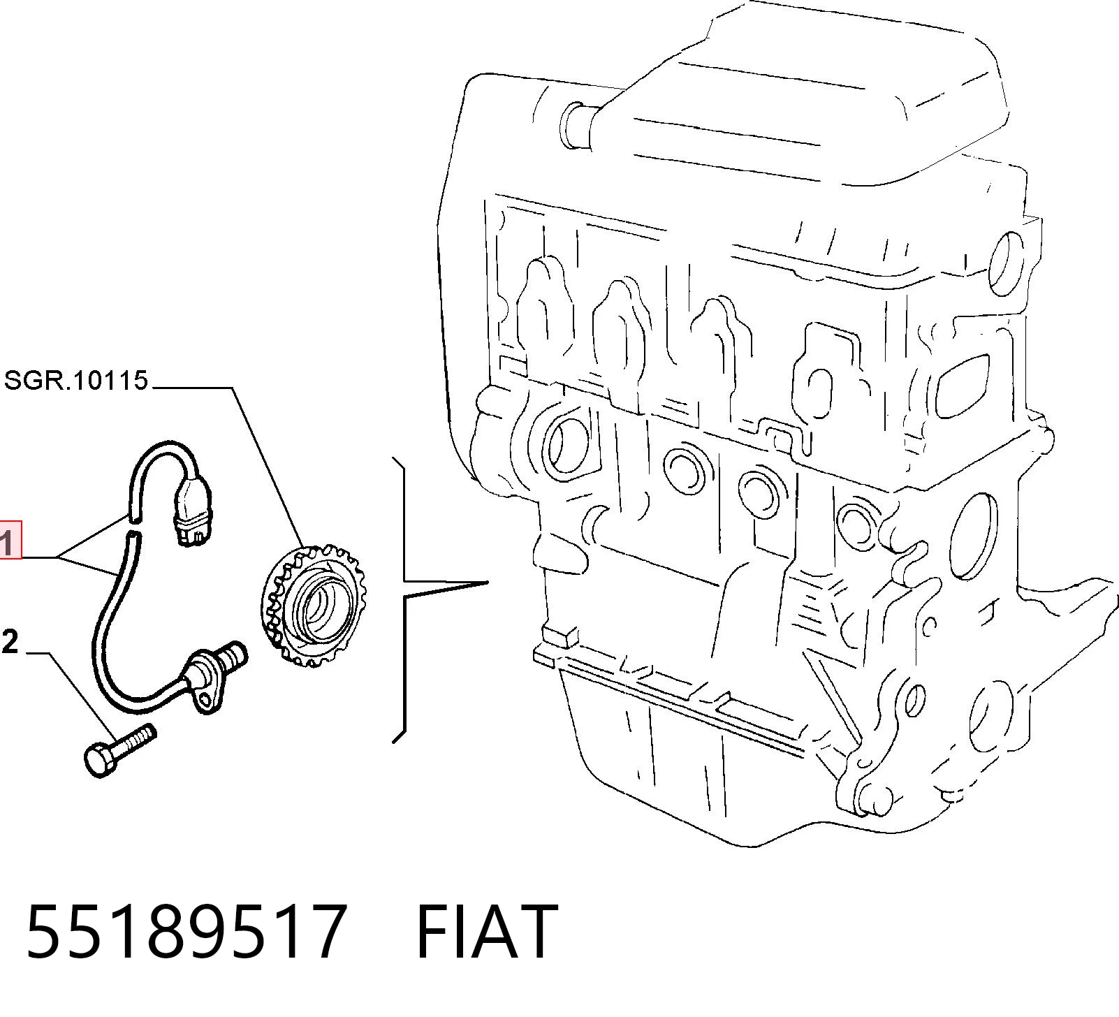 Comprar Sensor de posición del cigüeñal Fiat Palio  178DX a bajo precio